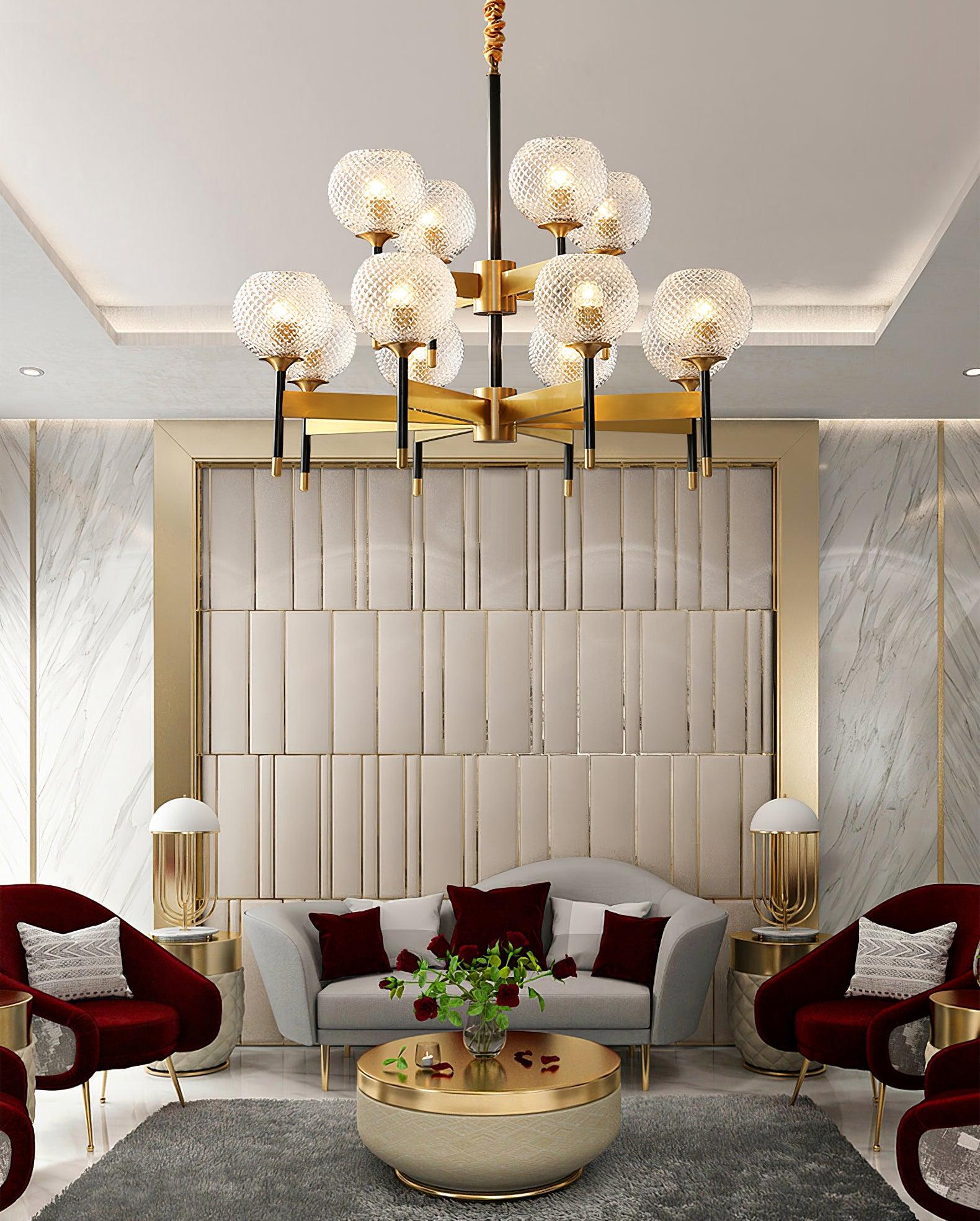 Glint Modern Brass Chandelier