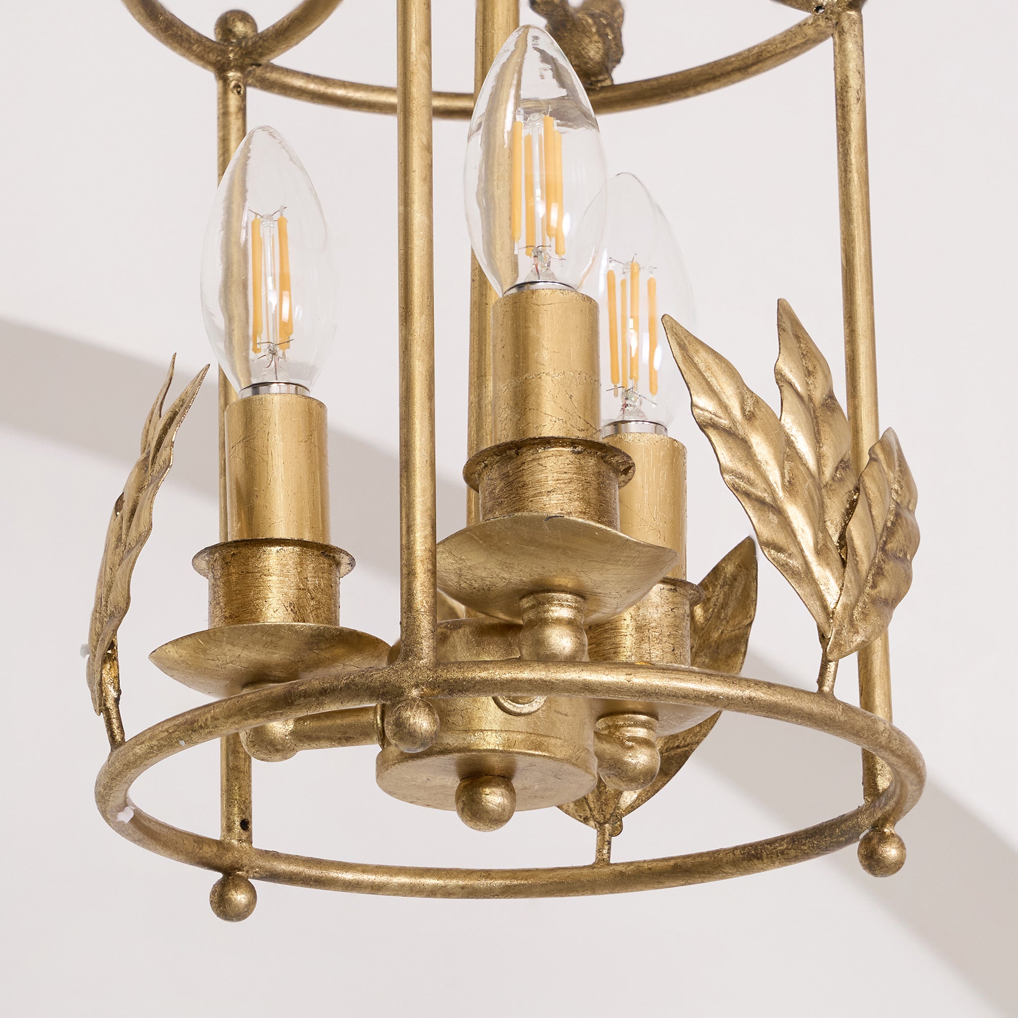 Arlen Baroque Style Metal Lantern Pendant Light
