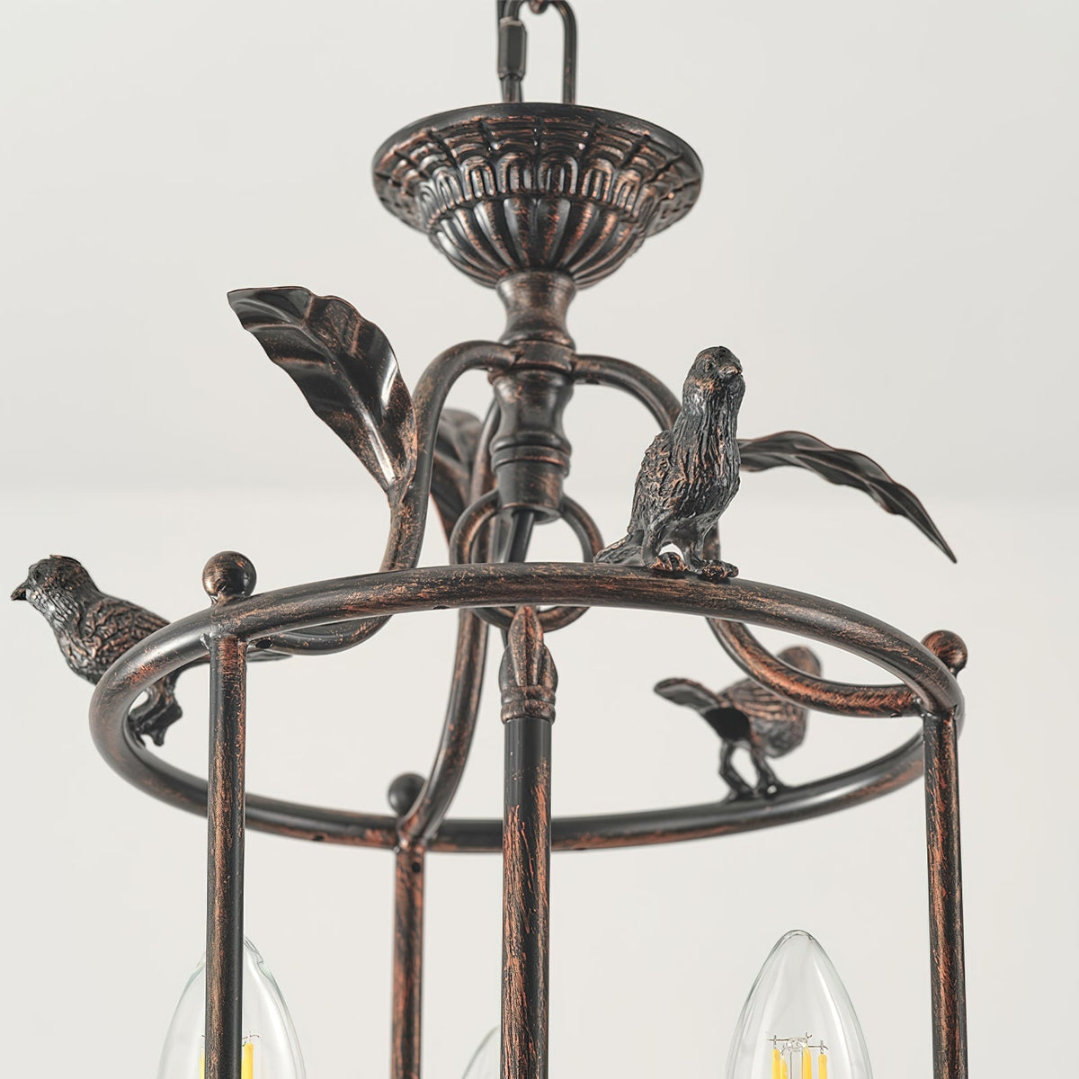 Arlen Baroque Style Metal Lantern Pendant Light