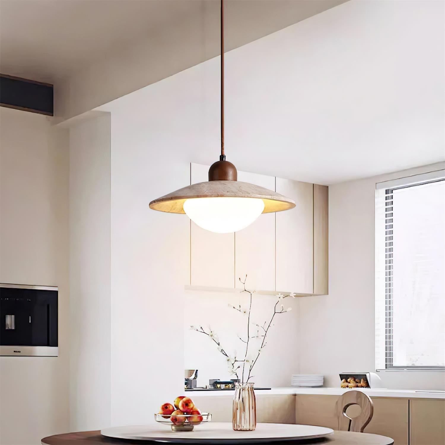 Ritta Pendant Lamp Travertine Minimalist - Neutral Decor