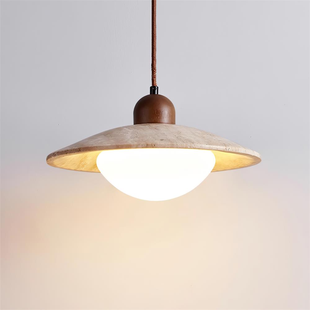 Ritta Pendant Lamp Travertine Minimalist - Neutral Decor