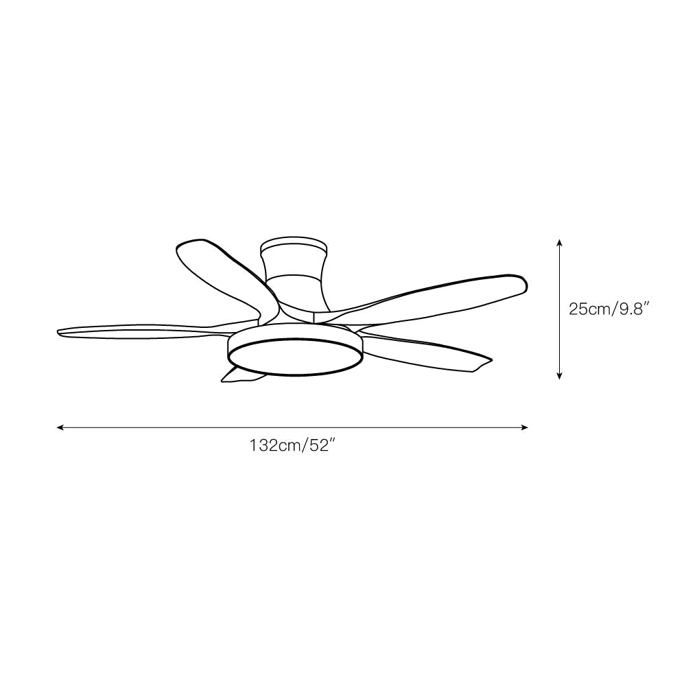 Nielsen Ceiling Fan Light Wood Color
