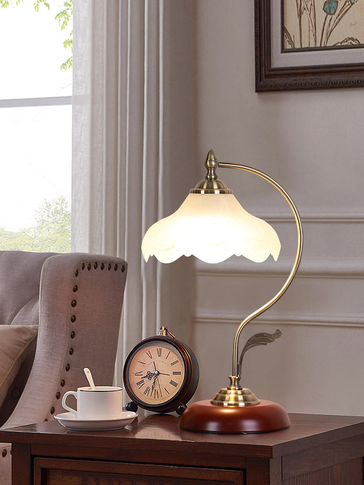 Velivise Retro Flower Table Lamp