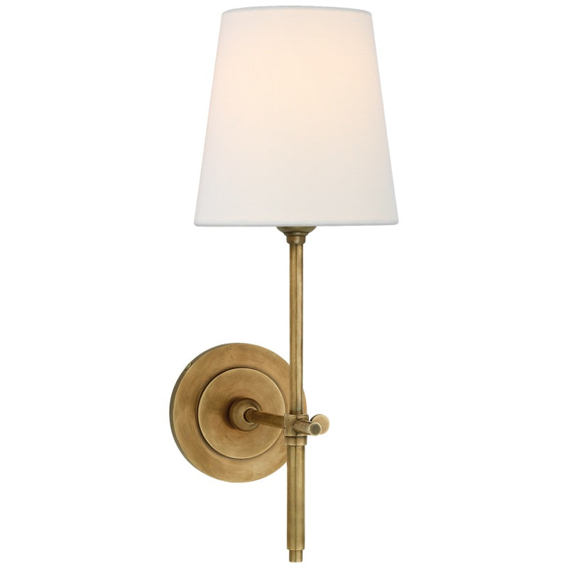 Theodore Wall Lamp Brass Fabric - Neutral Decor