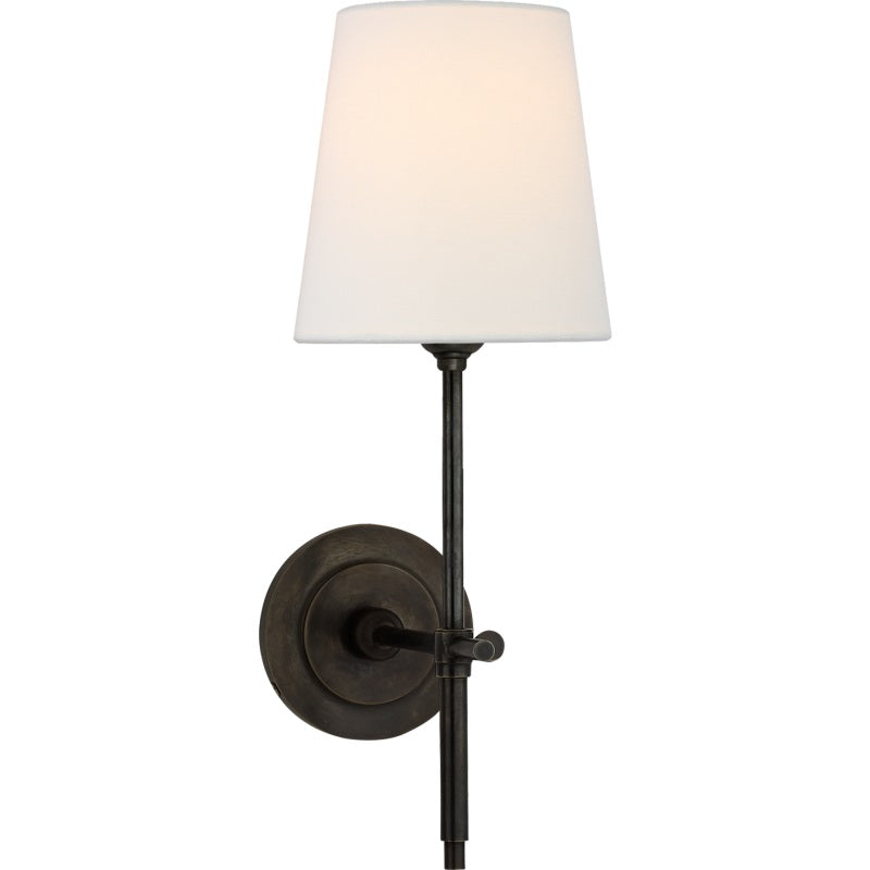Theodore Wall Lamp Brass Fabric - Neutral Decor