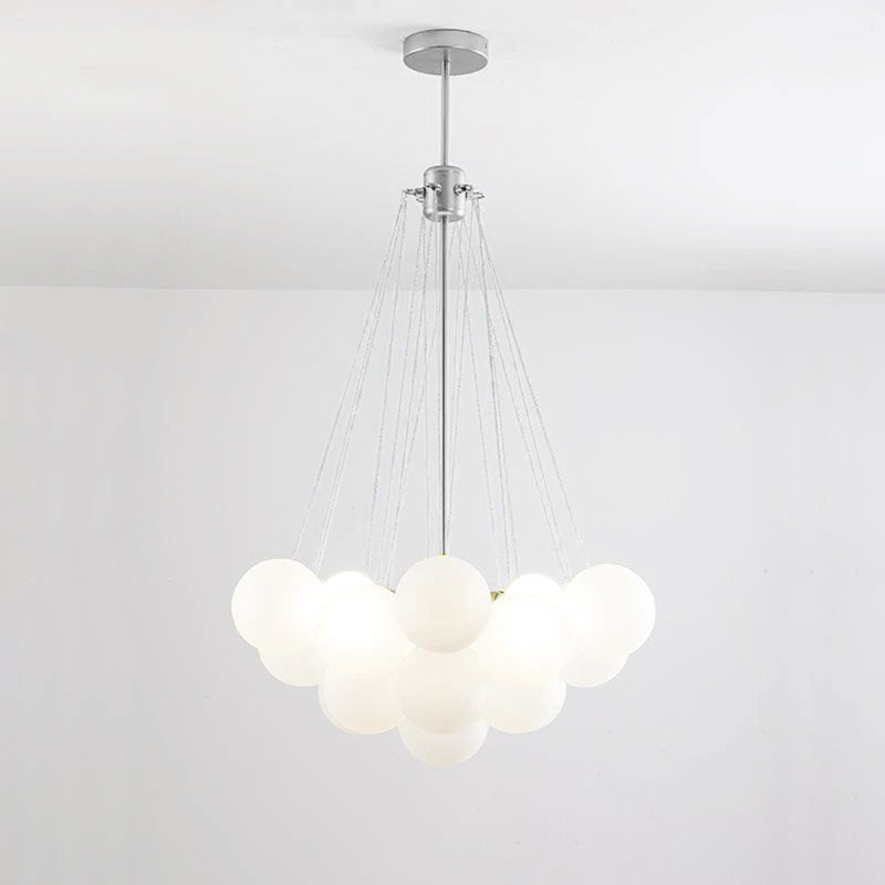Eiririra Chandelier Bubble Frosted Glass