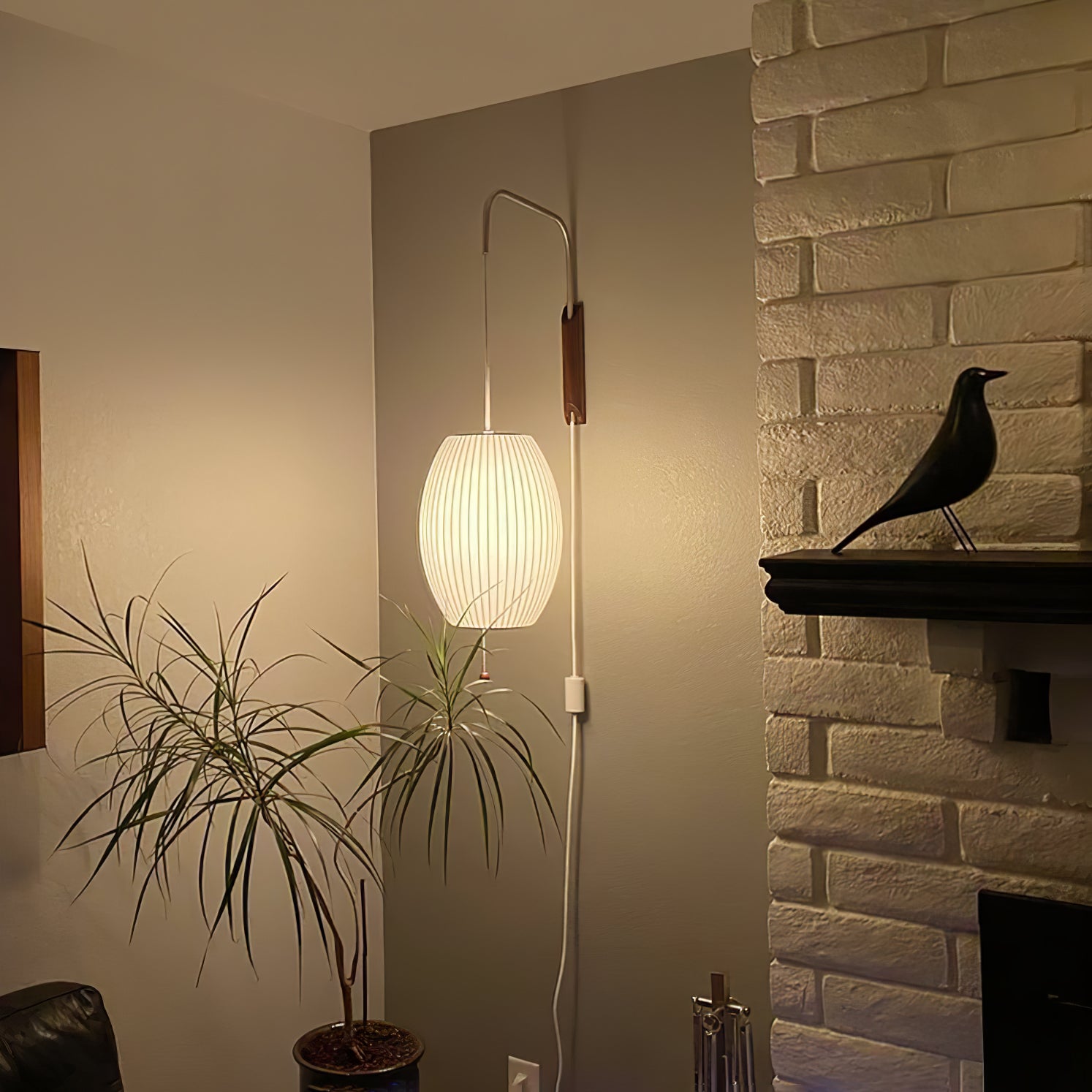 Hugo Wall Sconce Walnut Ball