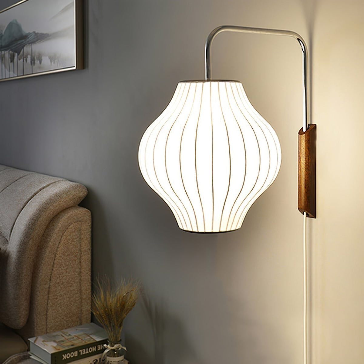 Hugo Wall Sconce Walnut Ball