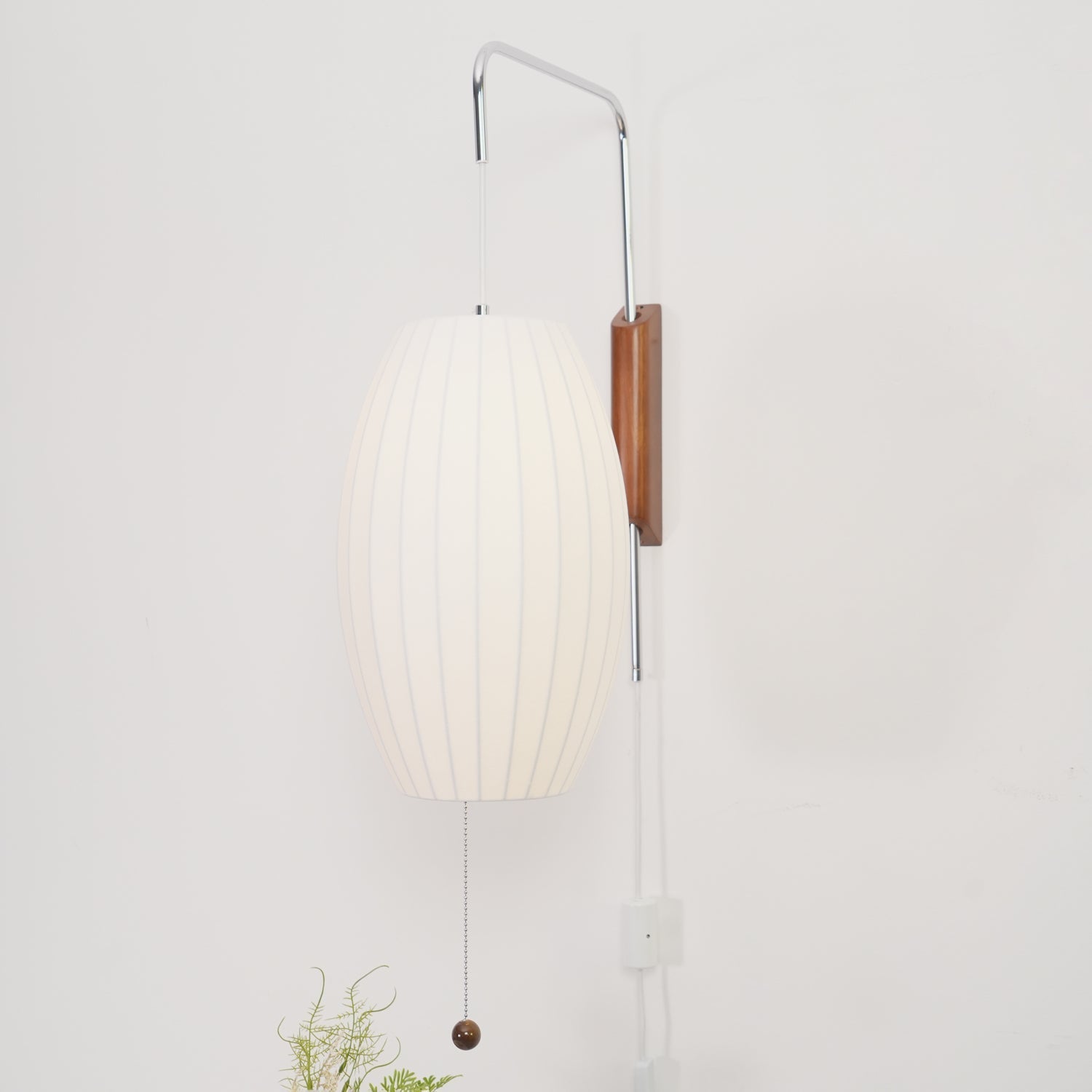 Hugo Wall Sconce Walnut Ball