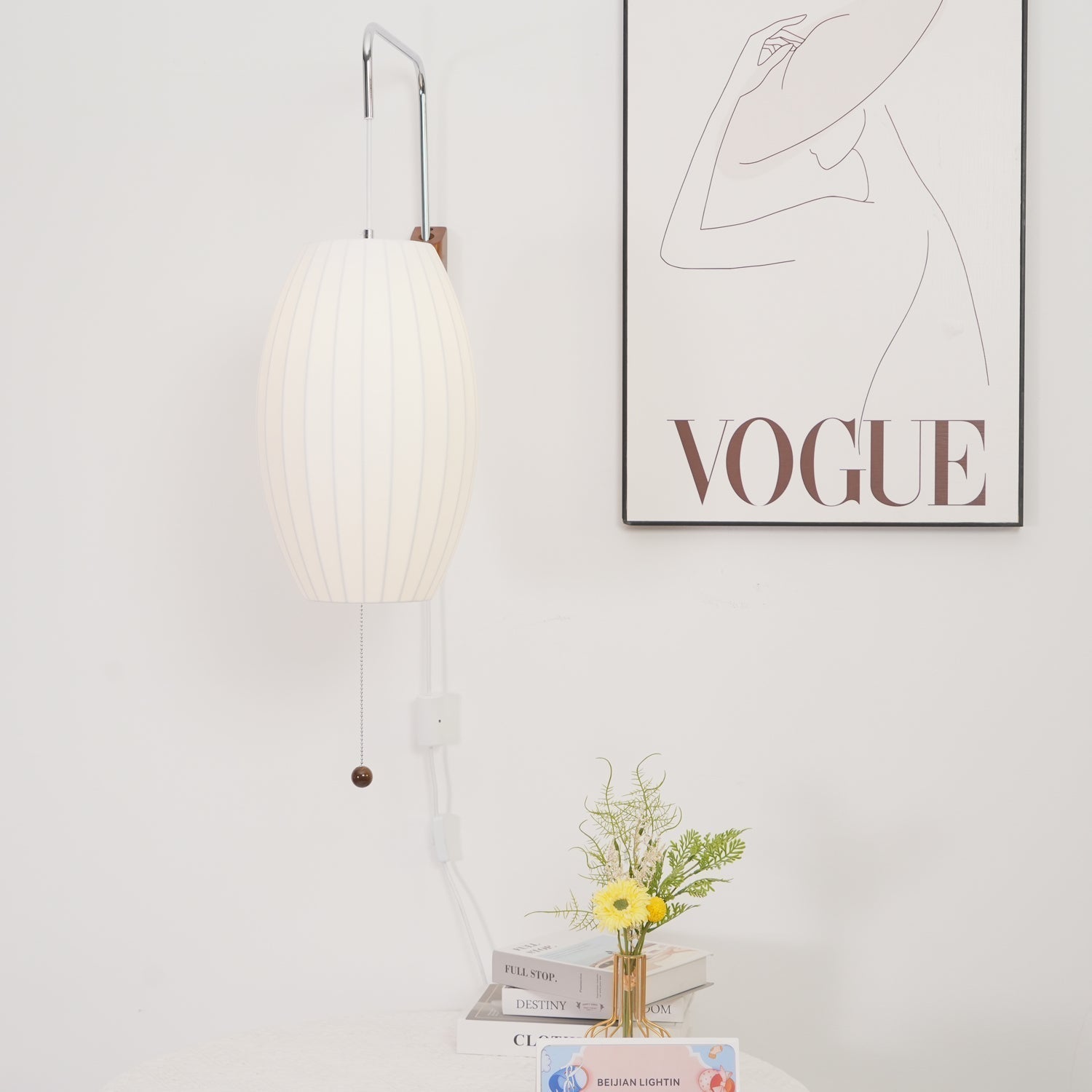 Hugo Wall Sconce Walnut Ball