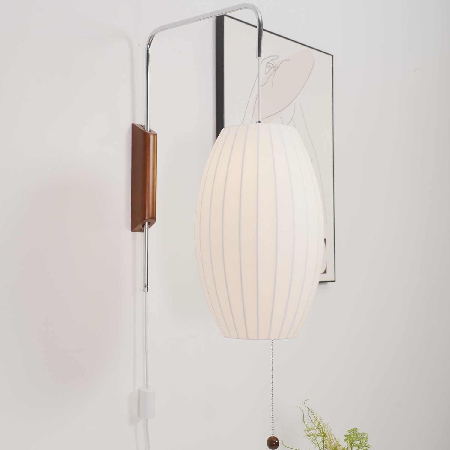 Hugo Wall Sconce Walnut Ball