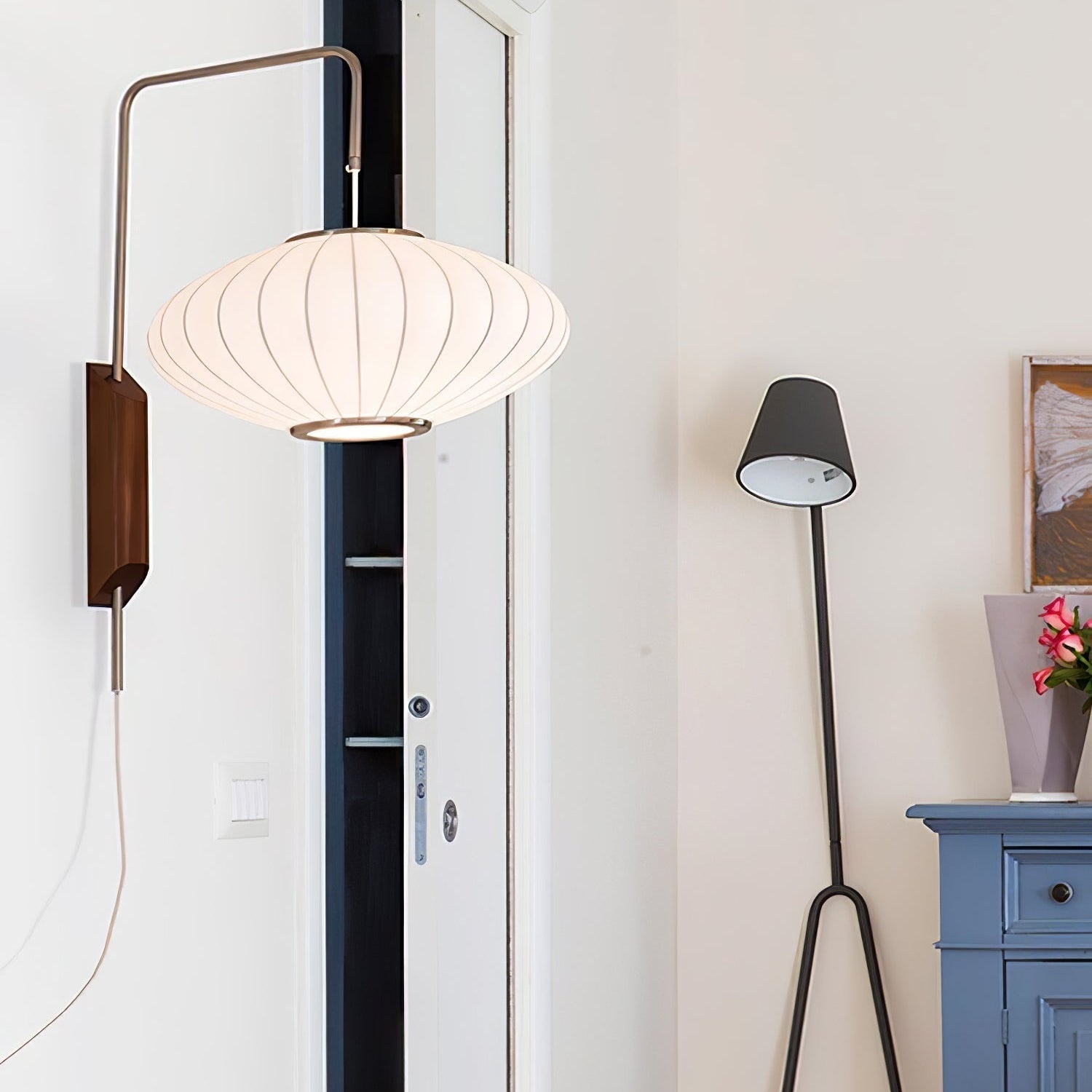 Hugo Wall Sconce Walnut Ball