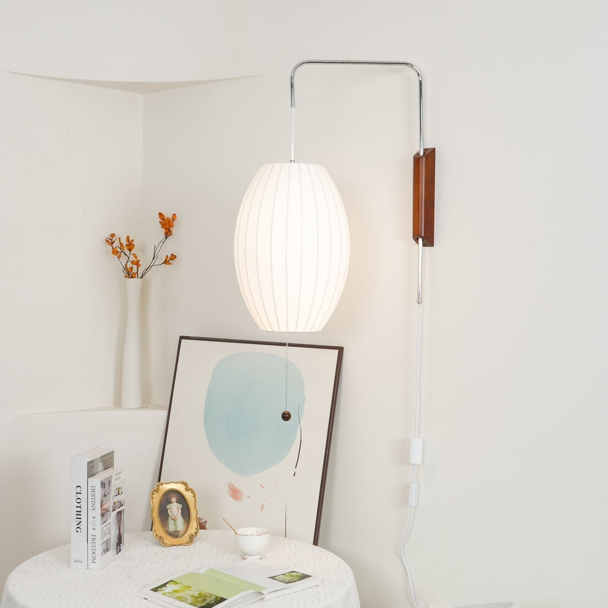 Hugo Wall Sconce Walnut Ball