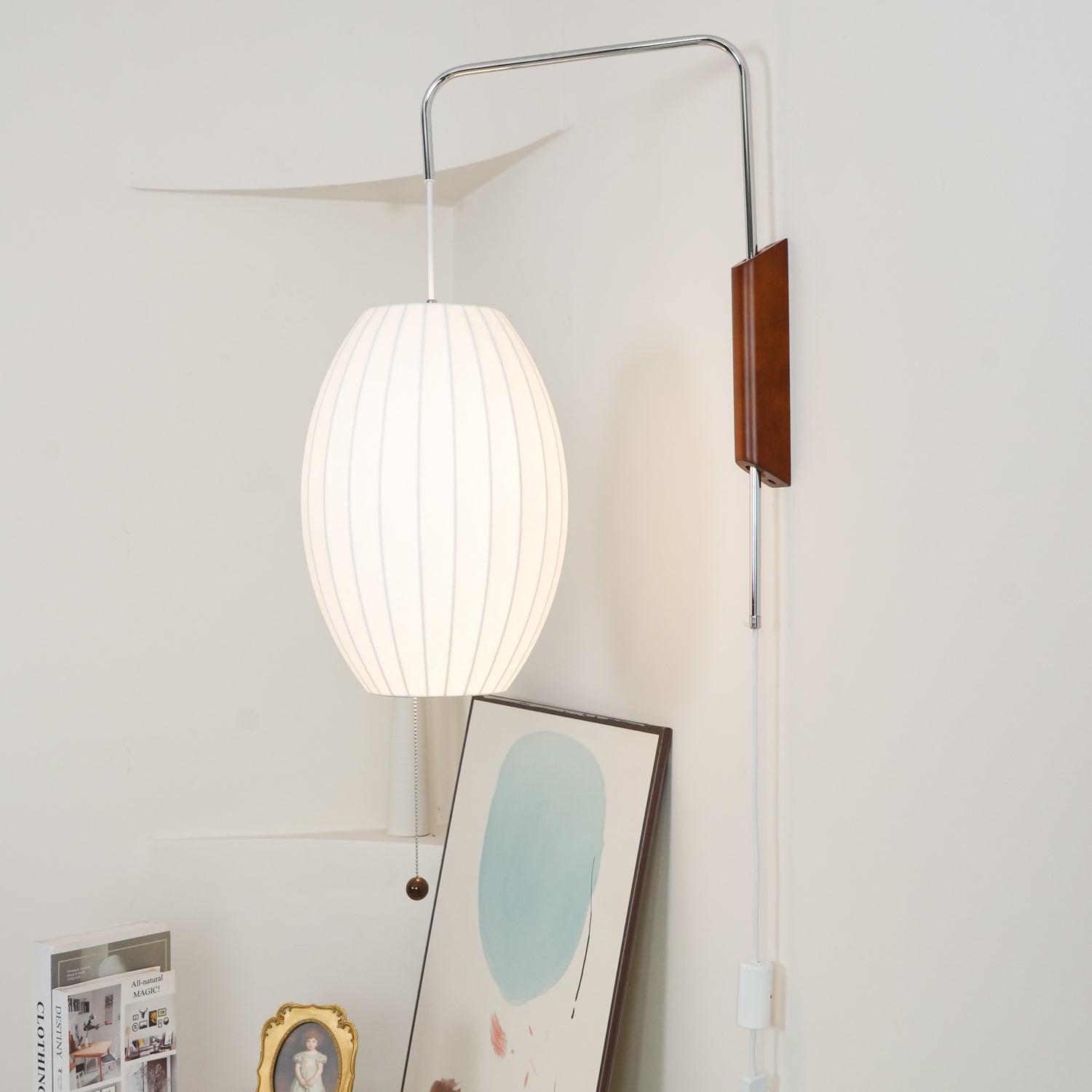 Hugo Wall Sconce Walnut Ball