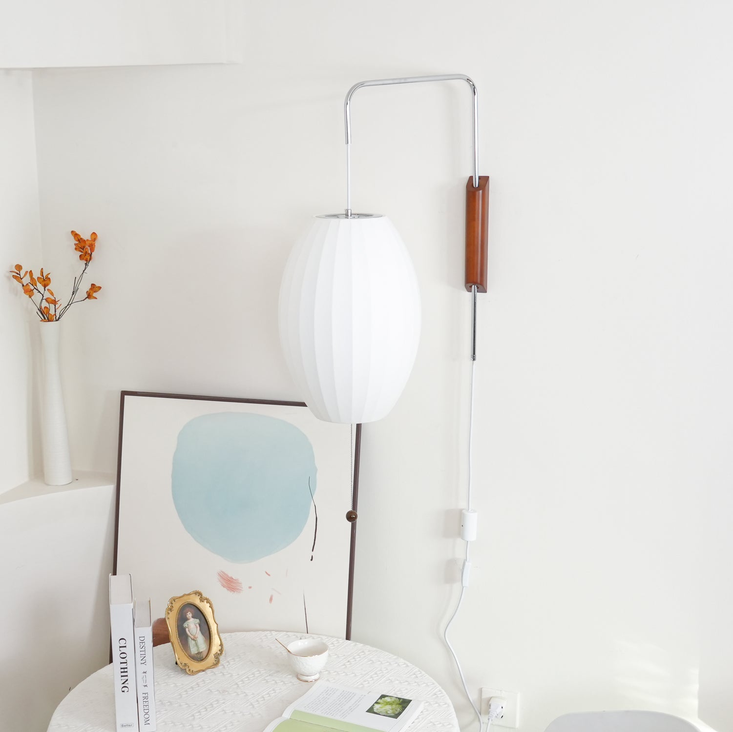 Hugo Wall Sconce Walnut Ball