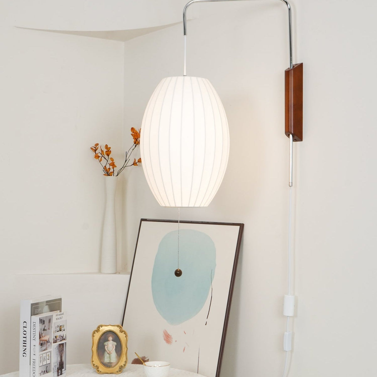 Hugo Wall Sconce Walnut Ball