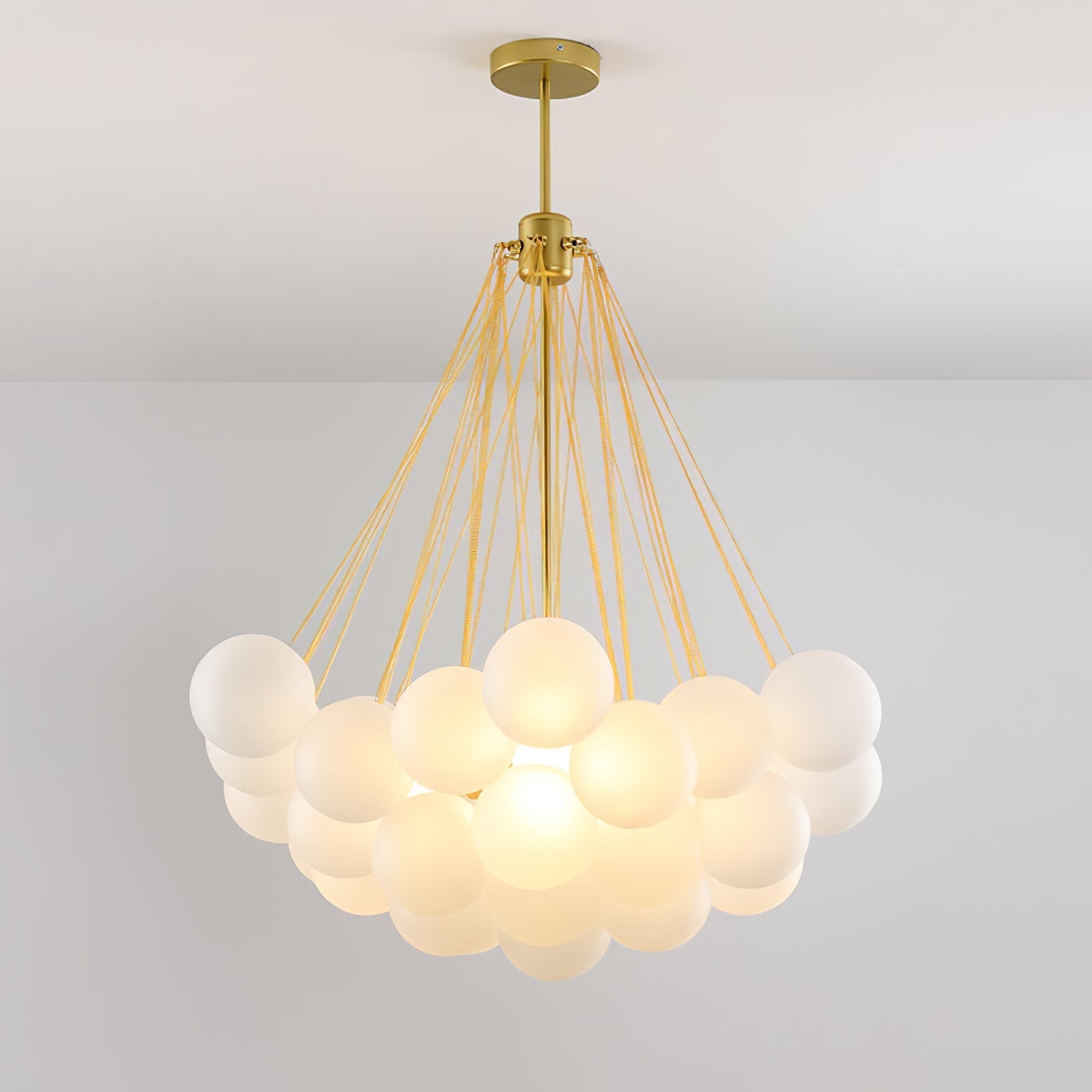 Eiririra Chandelier Bubble Frosted Glass