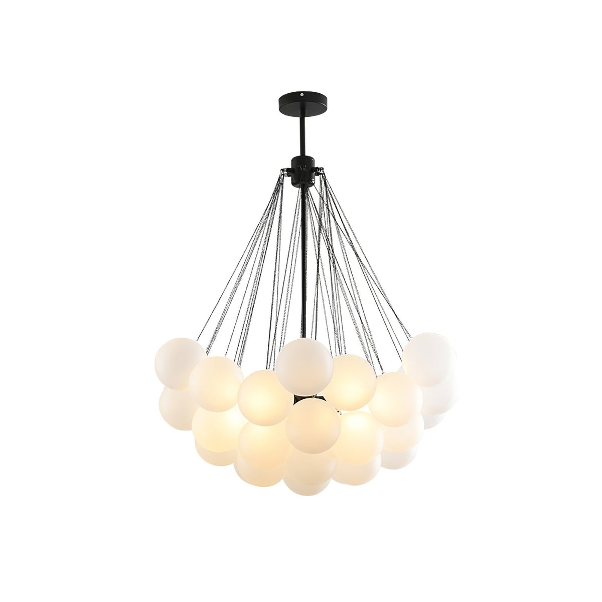 Eiririra Chandelier Bubble Frosted Glass