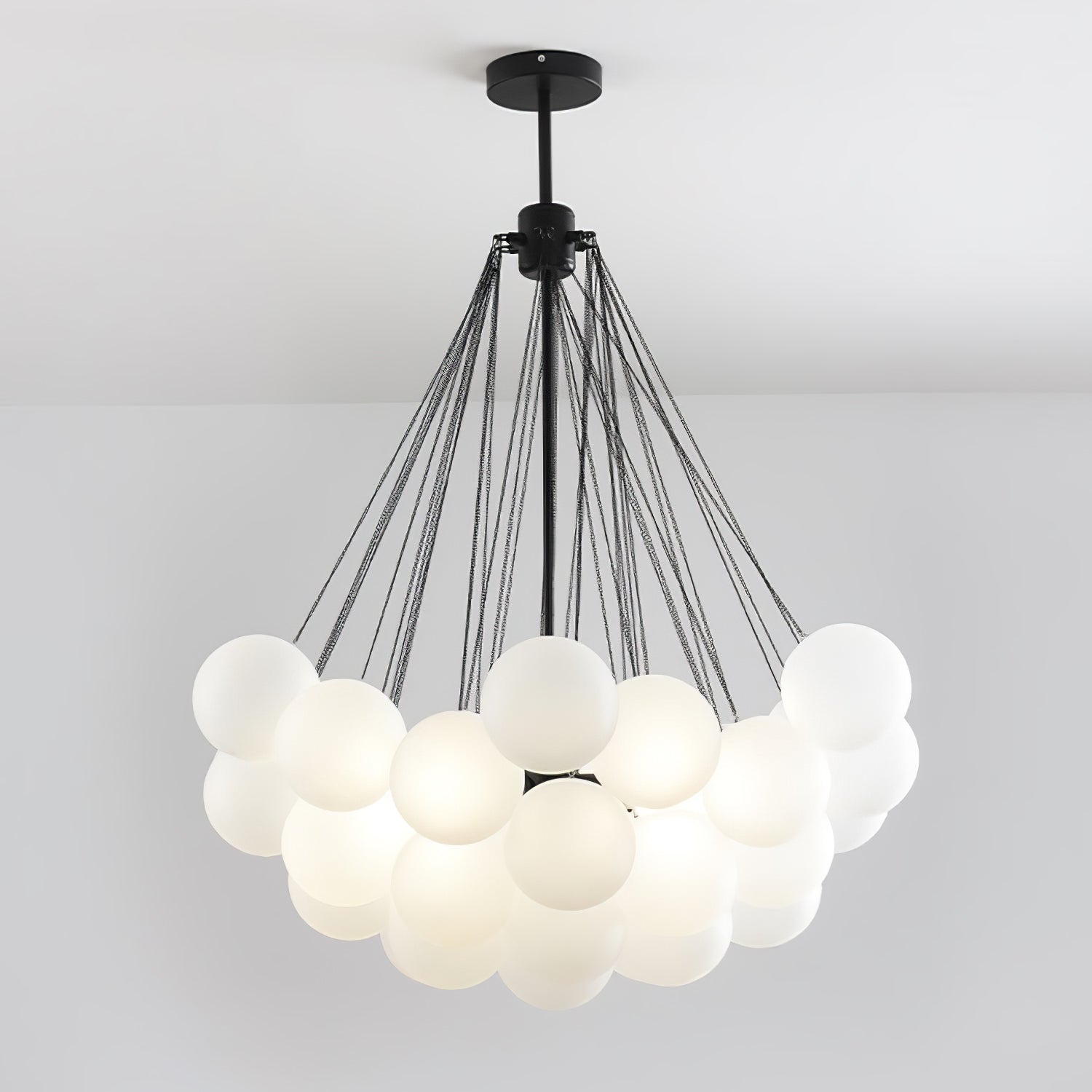 Eiririra Chandelier Bubble Frosted Glass
