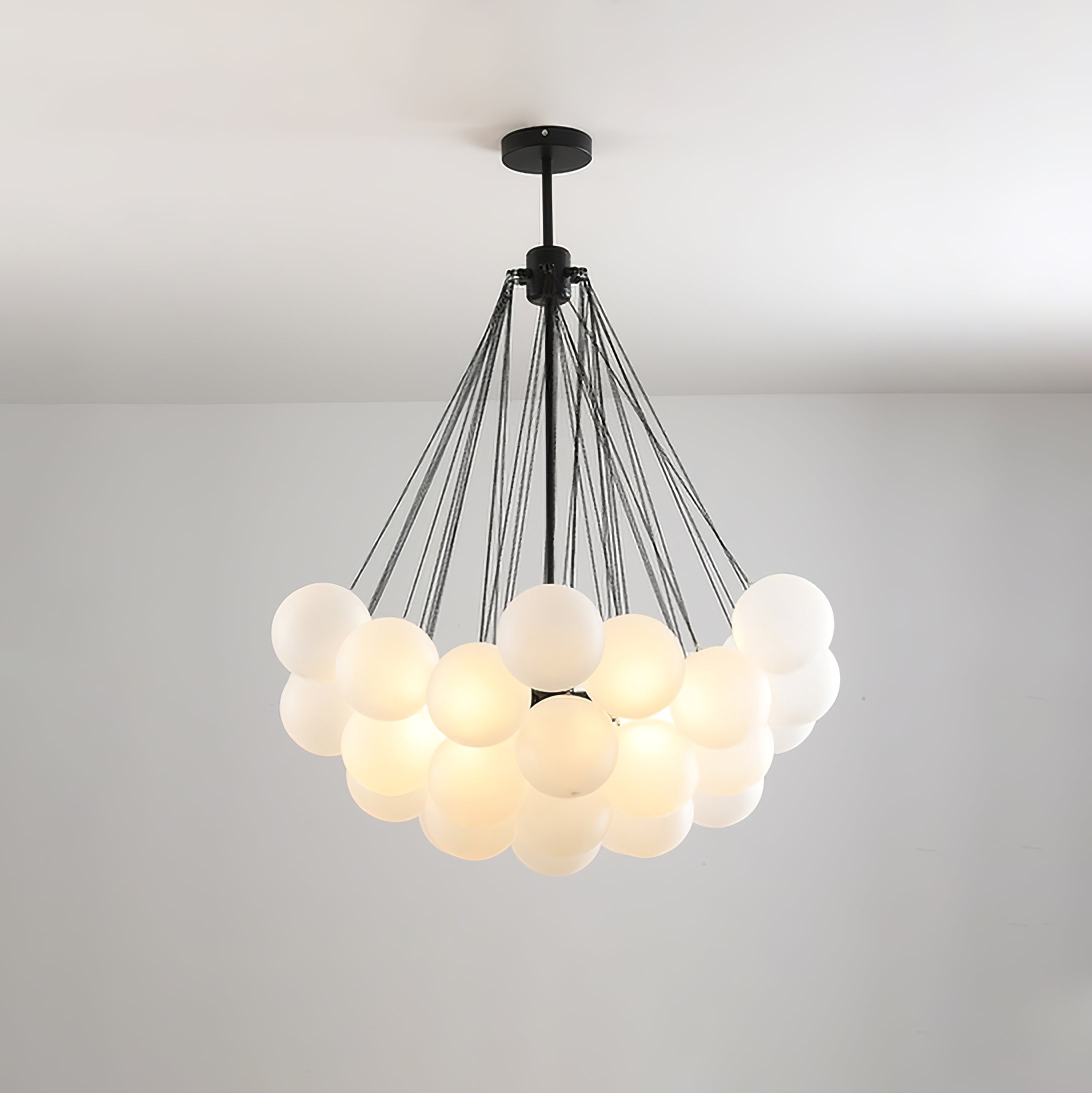 Eiririra Chandelier Bubble Frosted Glass