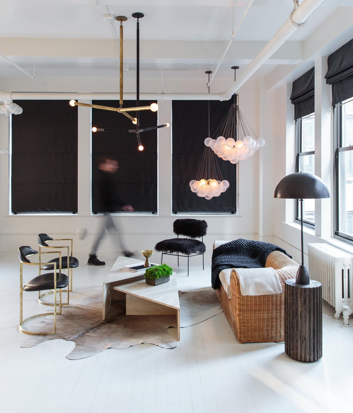 Eiririra Chandelier Bubble Frosted Glass
