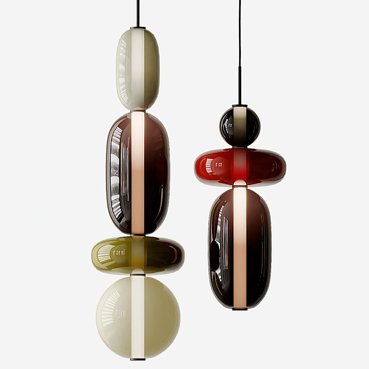 Lioraena Candied Glass Cluster Pendant Light