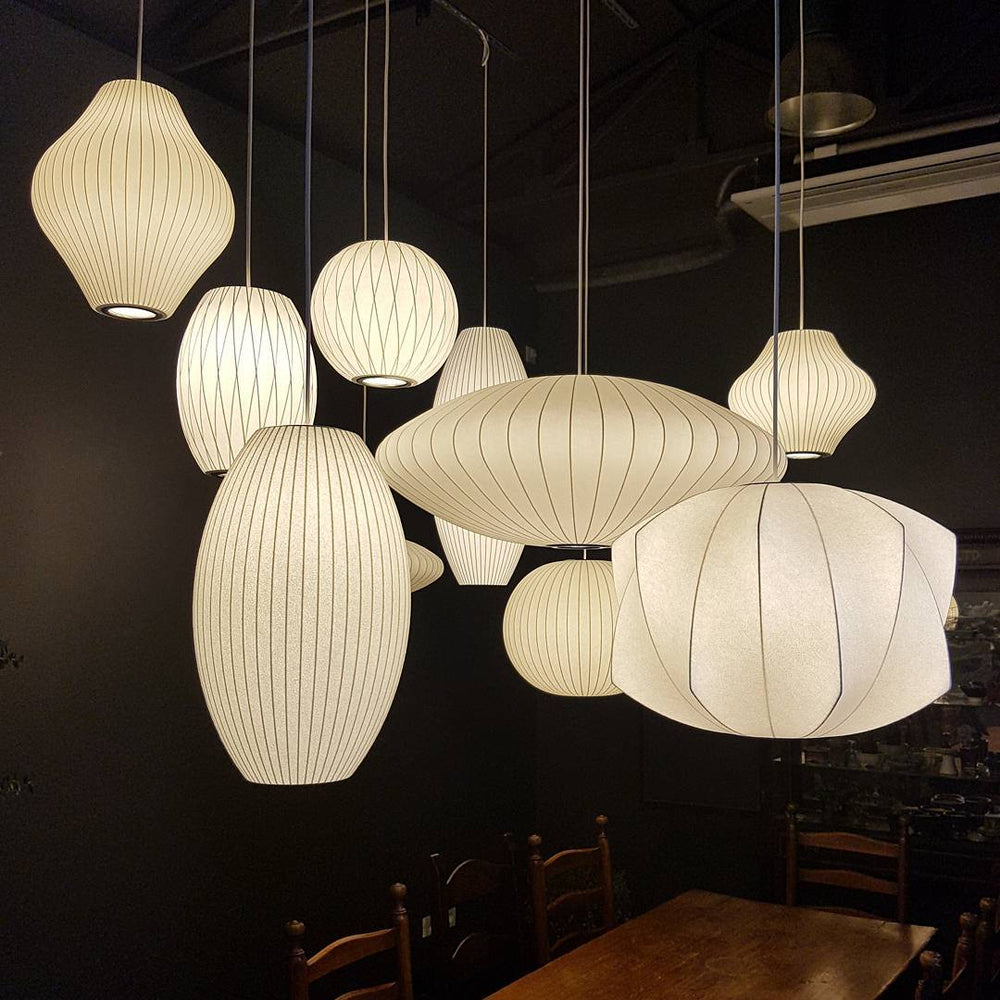 Nebula Bubble Mulberry Silk Pendant Lamp