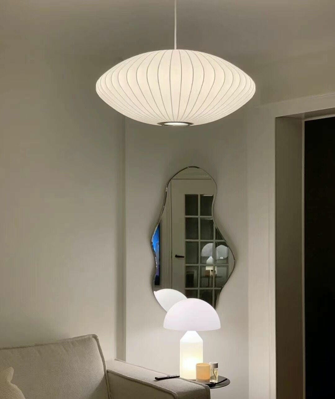 Nebula Bubble Mulberry Silk Pendant Lamp