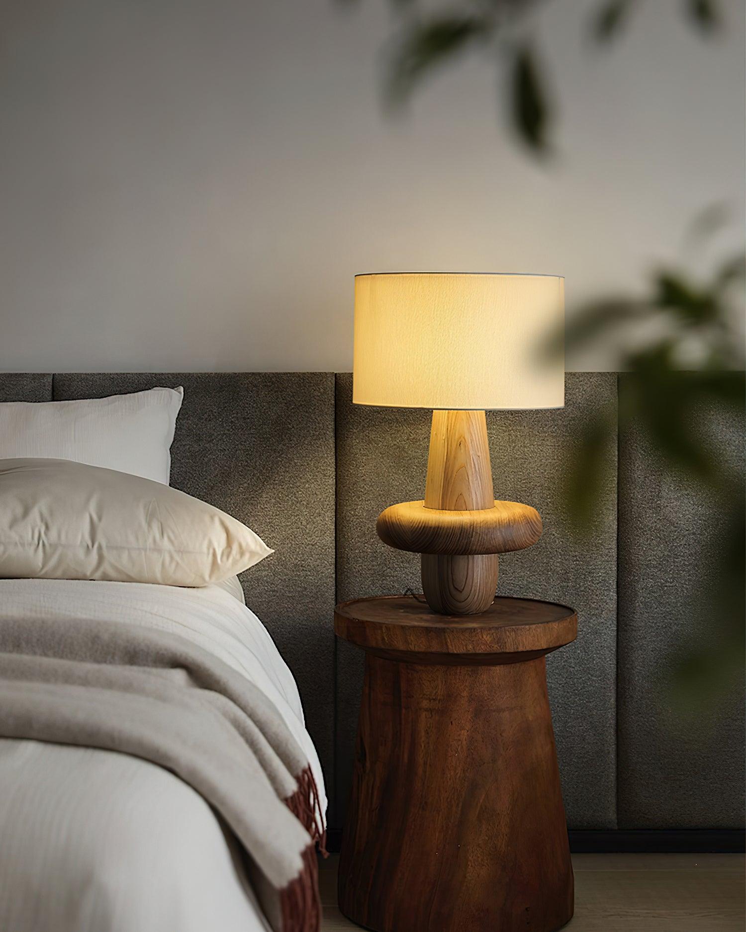 Ring Minimalist Wood Table Lamp
