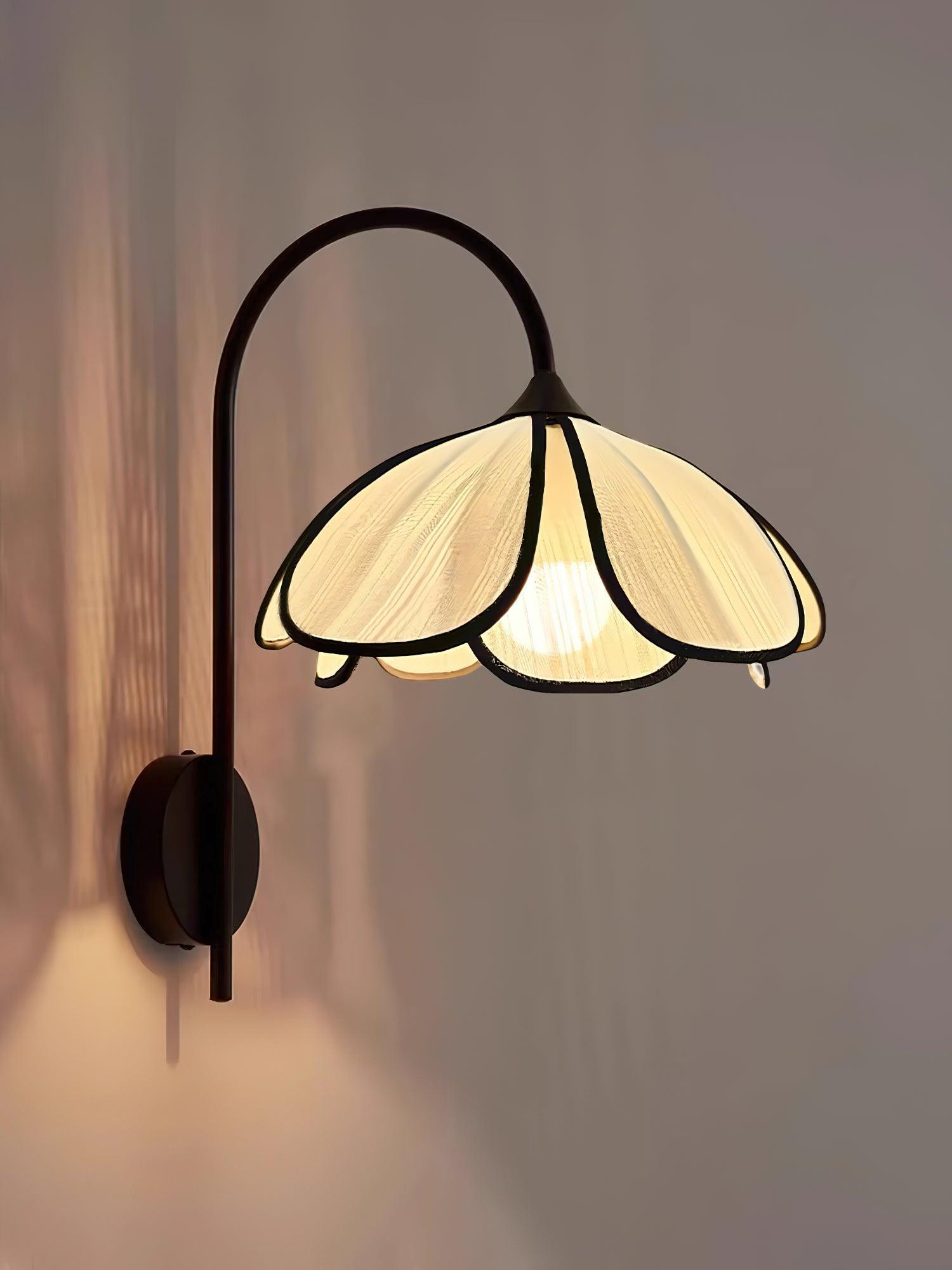 Ivsiliel Natural Burnt Petal Wall Lamp - Neutral Decor