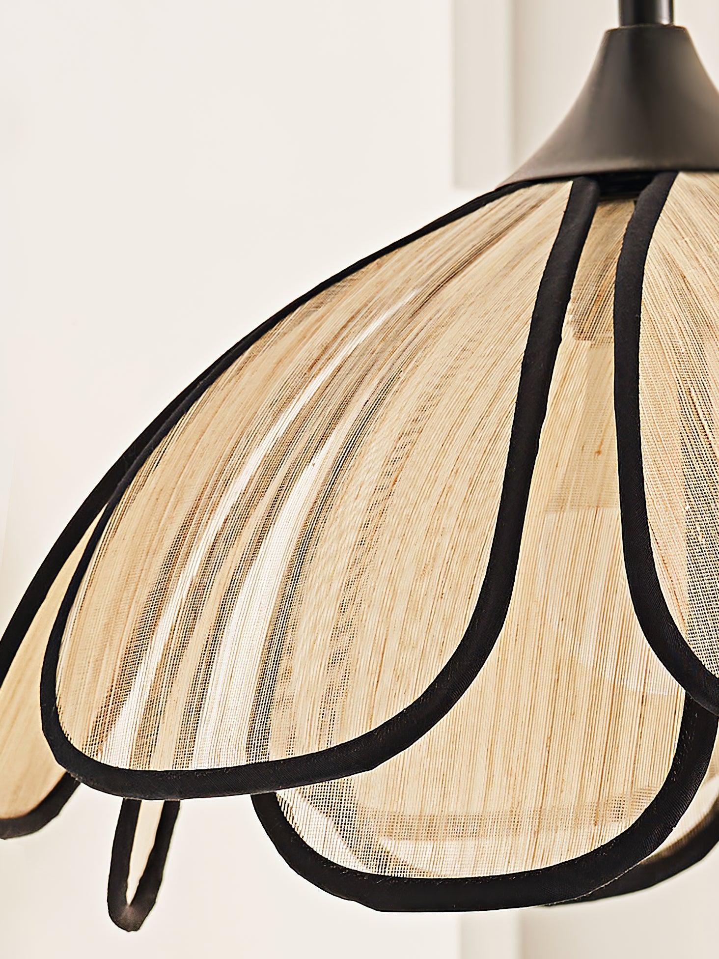 Ivsiliel Natural Burnt Petal Wall Lamp - Neutral Decor