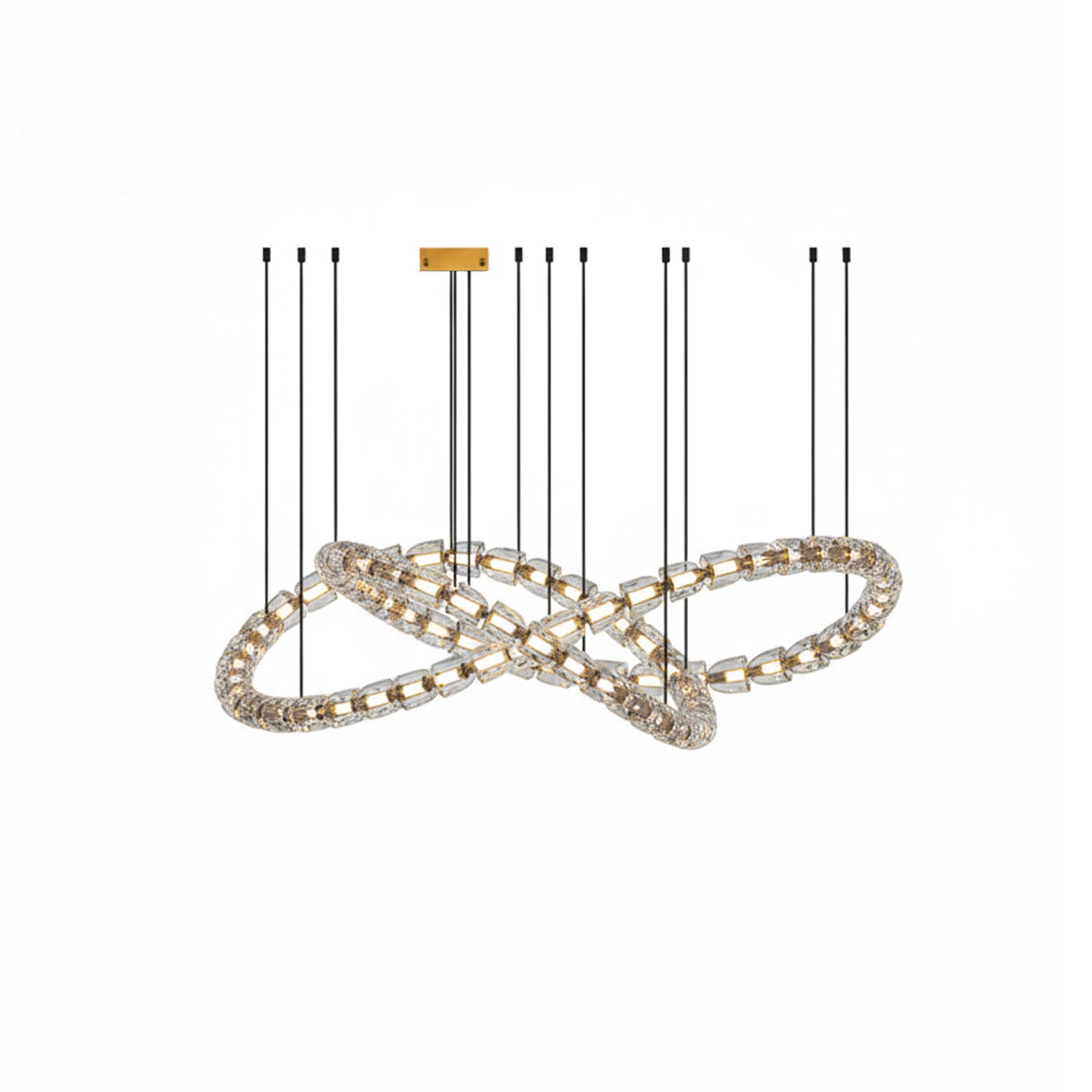 Nexus Gold Crystal Chandelier