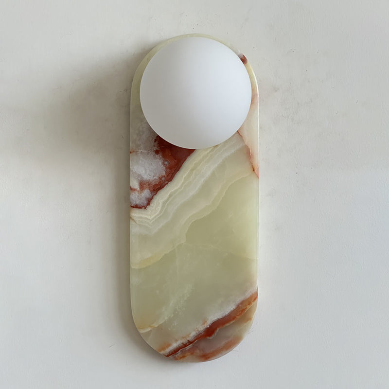 Idoraris Modern Minimalist Cyan Jade Sconce Wall Lamp