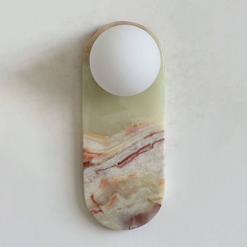 Idoraris Modern Minimalist Cyan Jade Sconce Wall Lamp