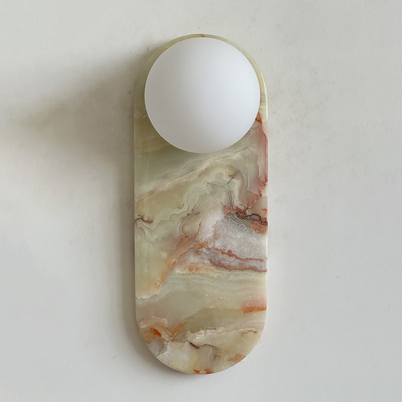 Idoraris Modern Minimalist Cyan Jade Sconce Wall Lamp