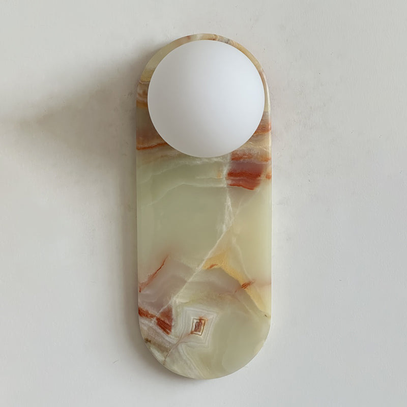 Idoraris Modern Minimalist Cyan Jade Sconce Wall Lamp