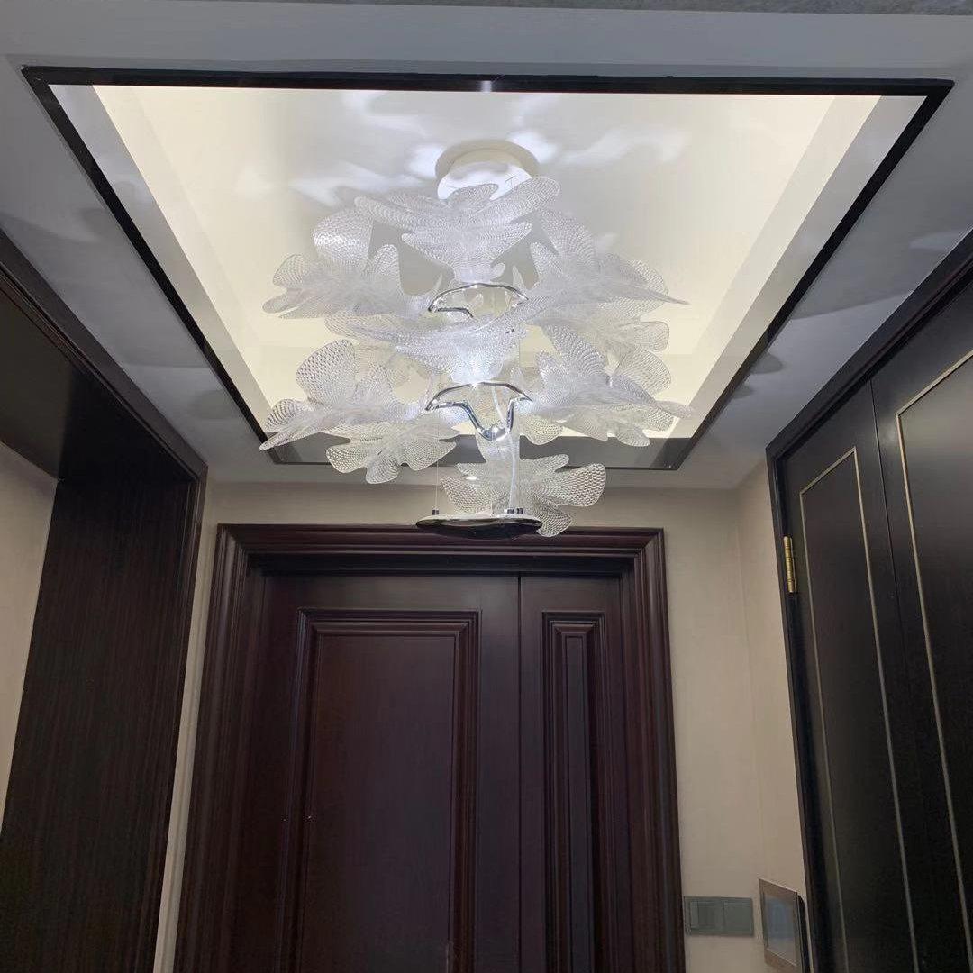 Ravis Chandelier Suspension Clear Leaf