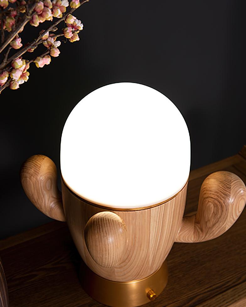 Solivice Wooden Whimsical Table Lamp