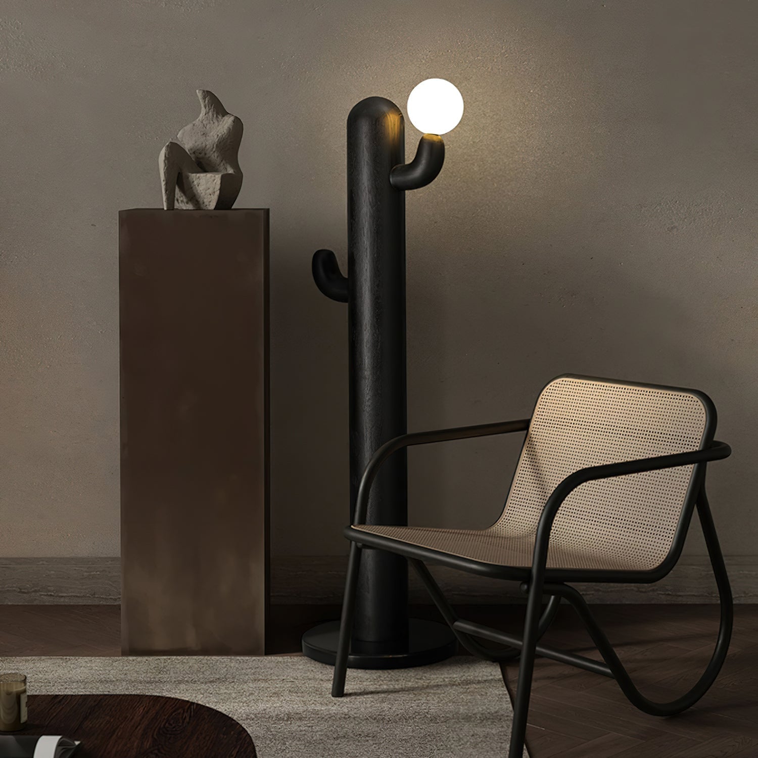 Blaze Cactus Wood Floor Lamp