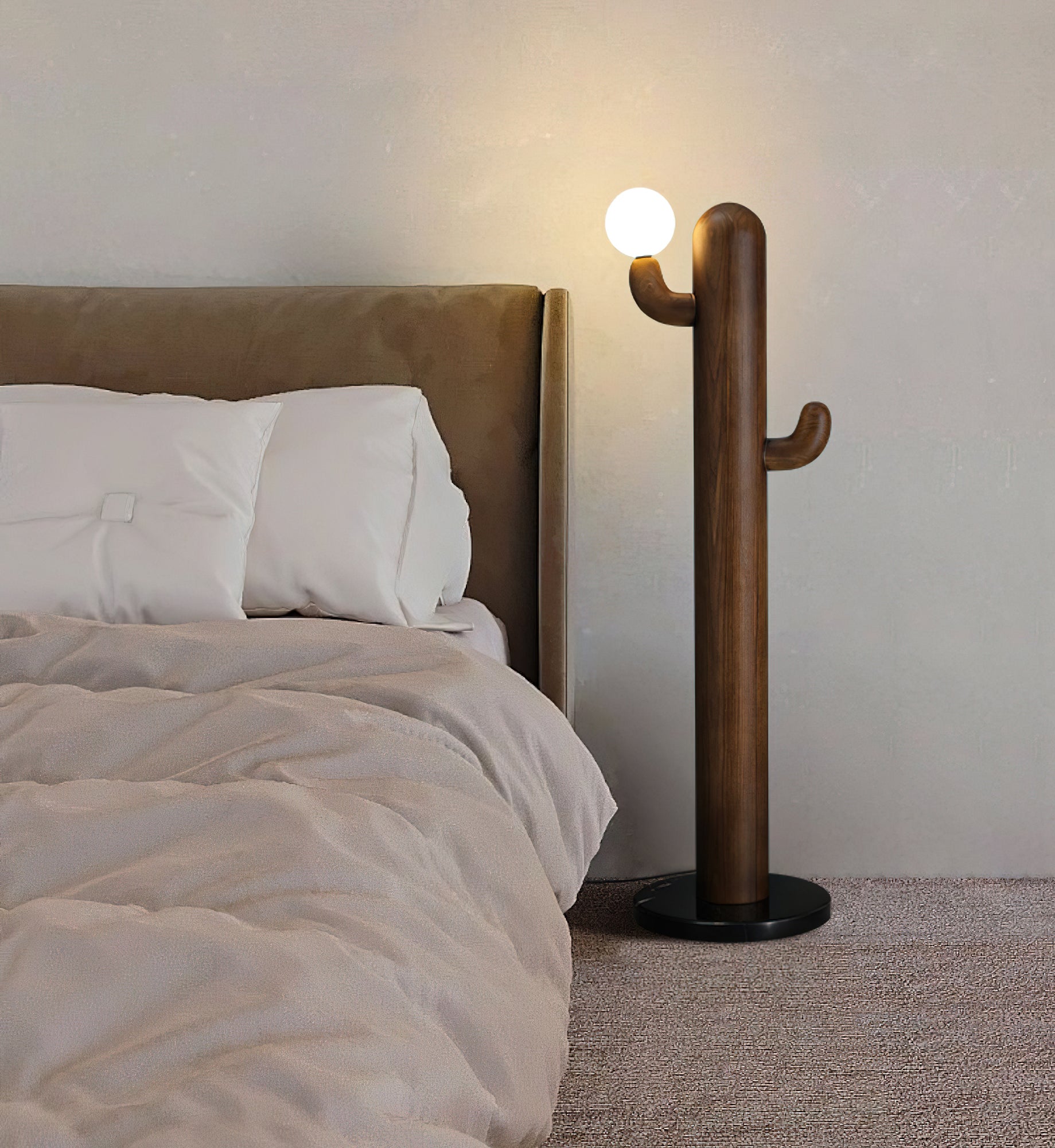 Blaze Cactus Wood Floor Lamp