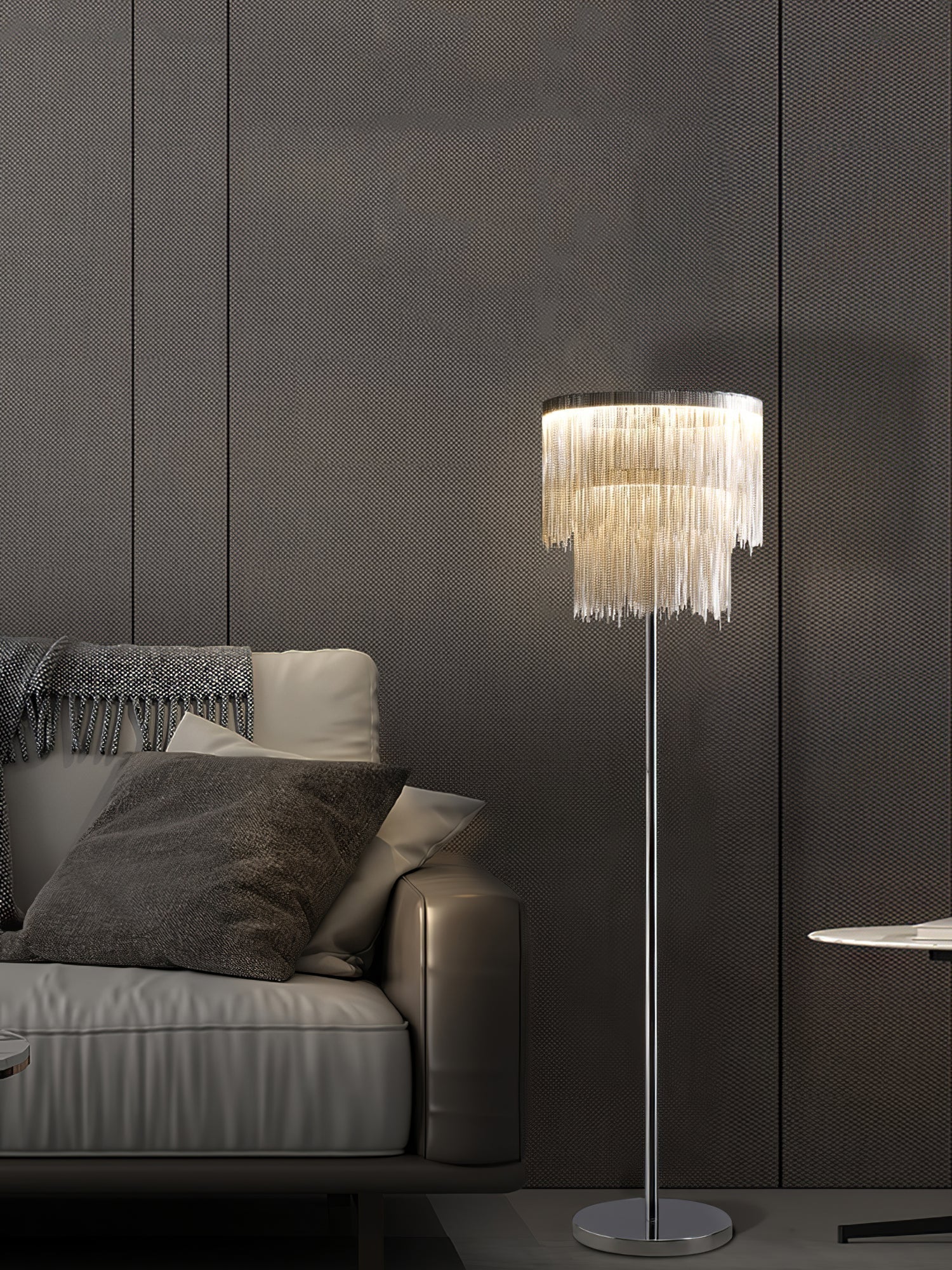 Fringe Cadena Tassel Floor Lamp