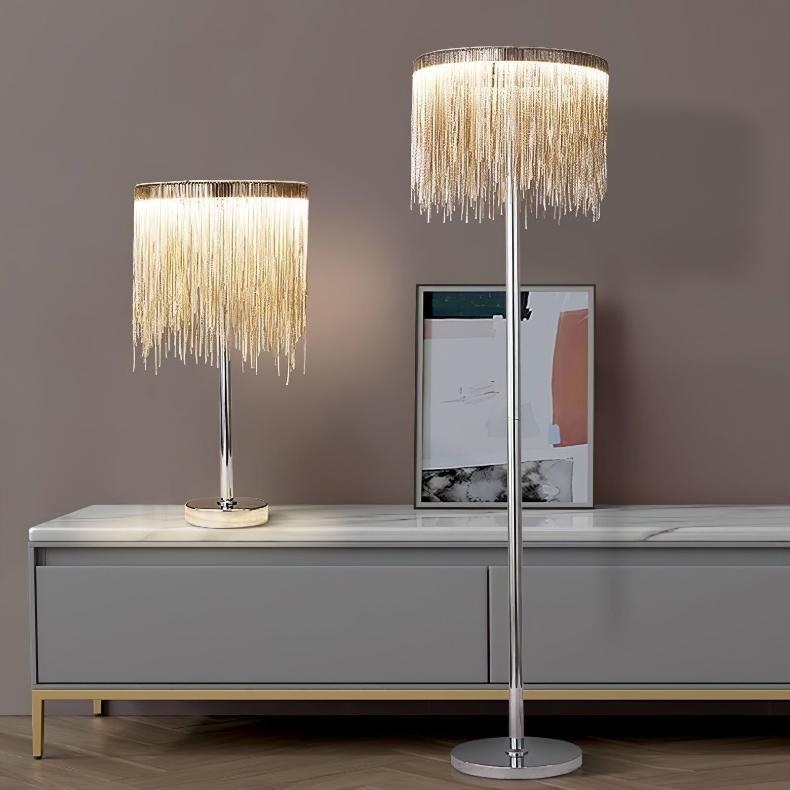 Fringe Cadena Tassel Floor Lamp