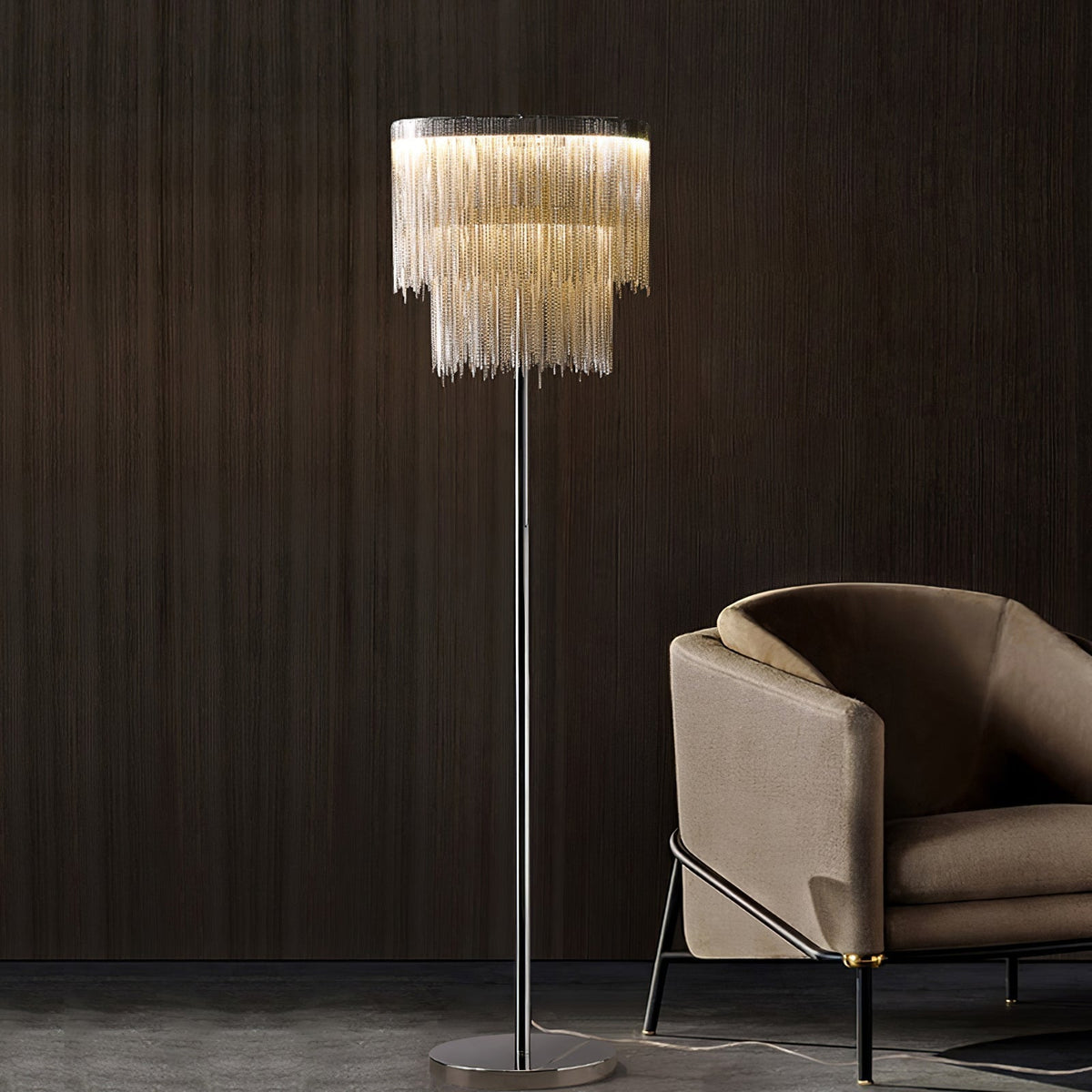 Fringe Cadena Tassel Floor Lamp