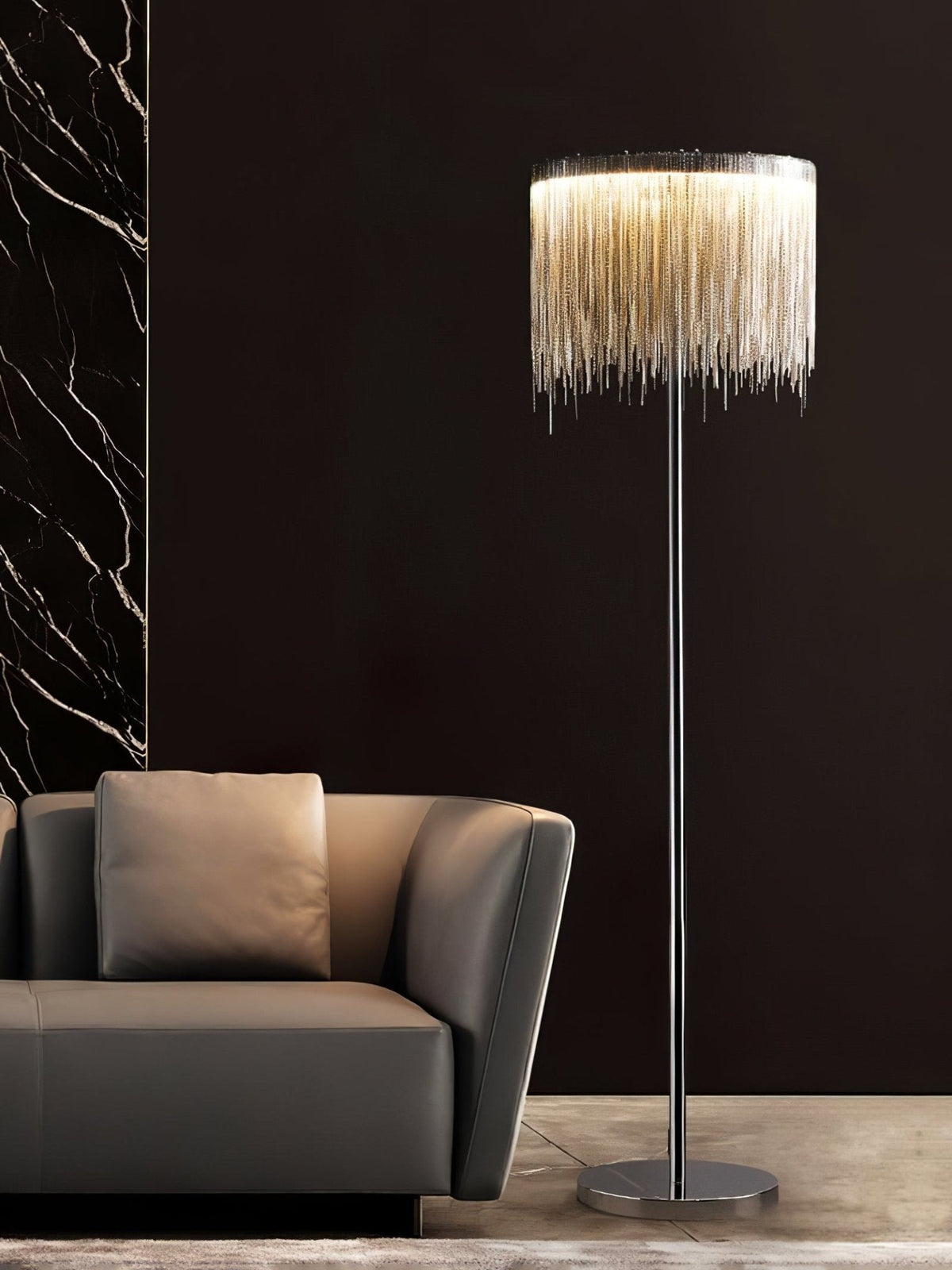 Fringe Cadena Tassel Floor Lamp