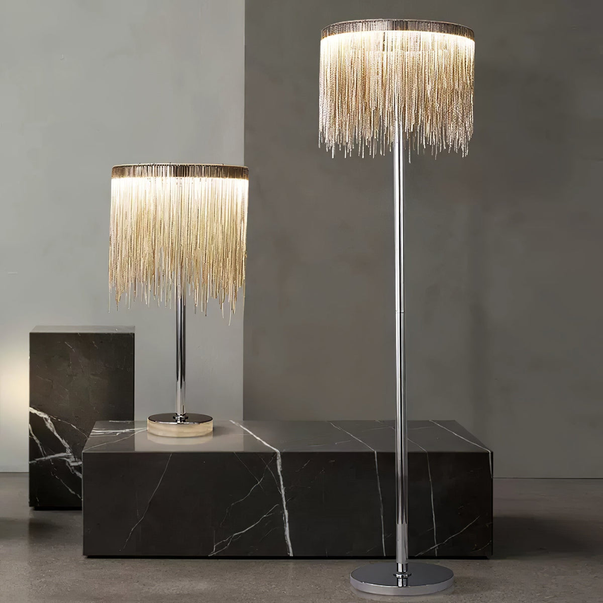Fringe Cadena Tassel Floor Lamp