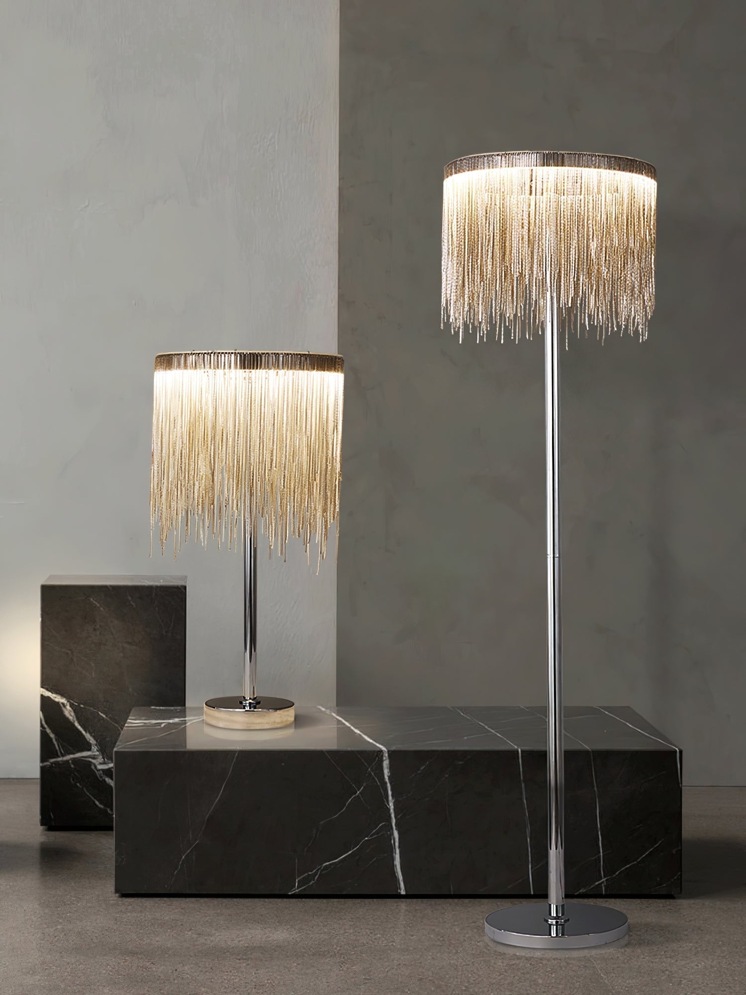 Fringe Cadena Tassel Floor Lamp