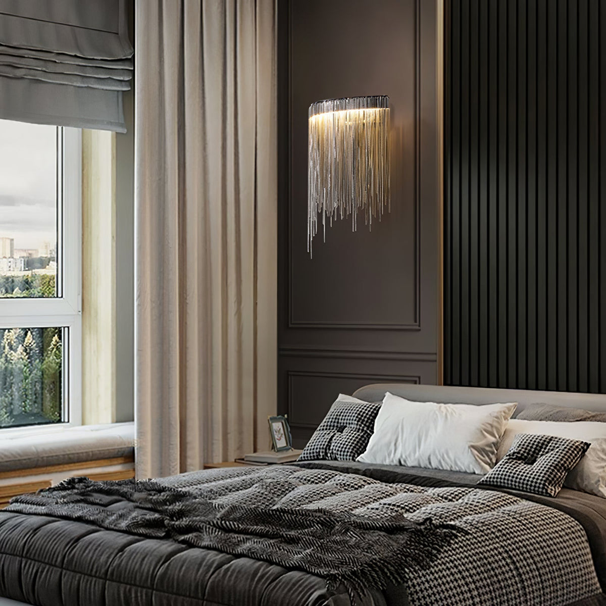 Gove Steel Elegant Wall Lamp