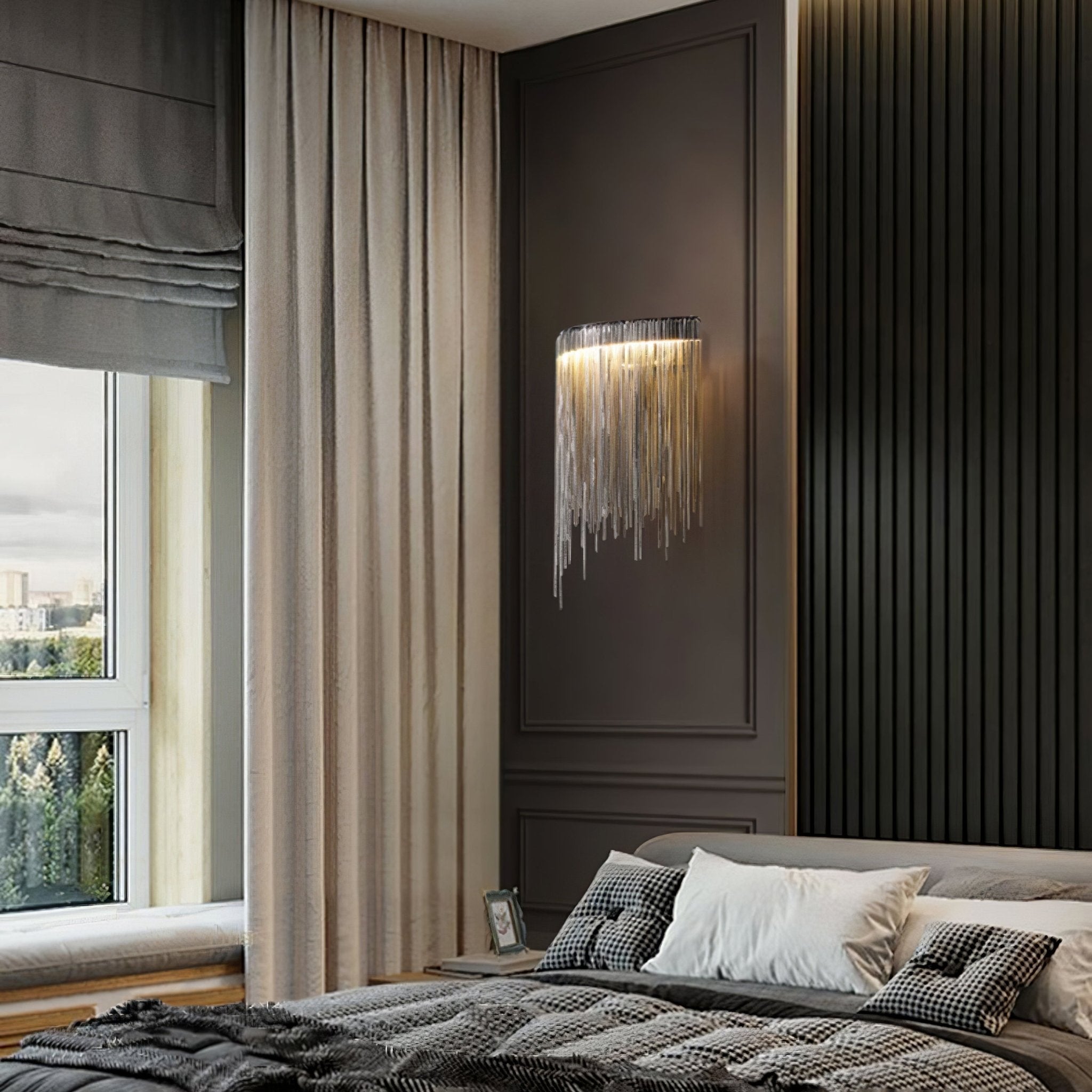 Gove Steel Elegant Wall Lamp