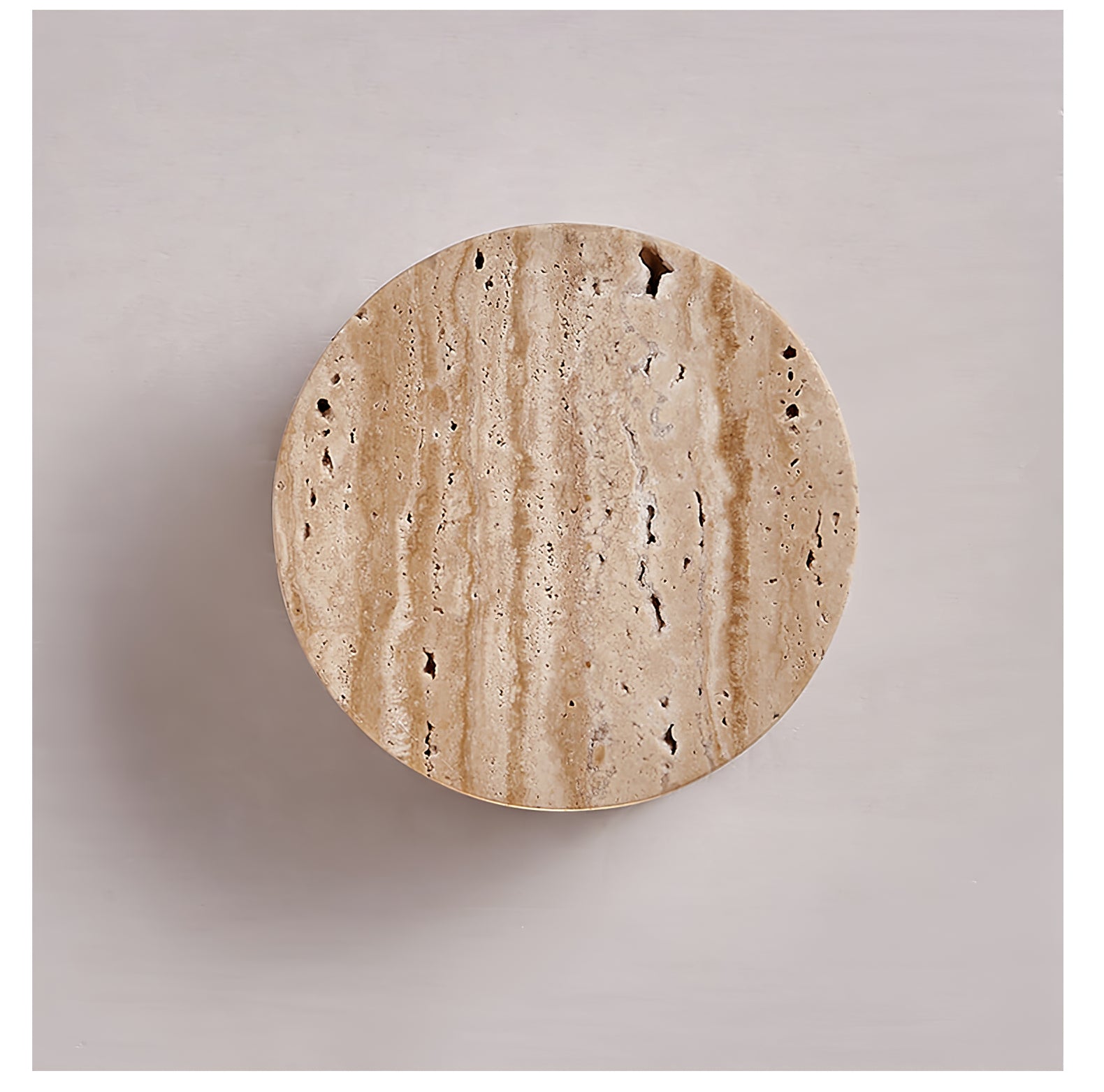 Caelan Travertine Wall Sconce - Neutral Decor
