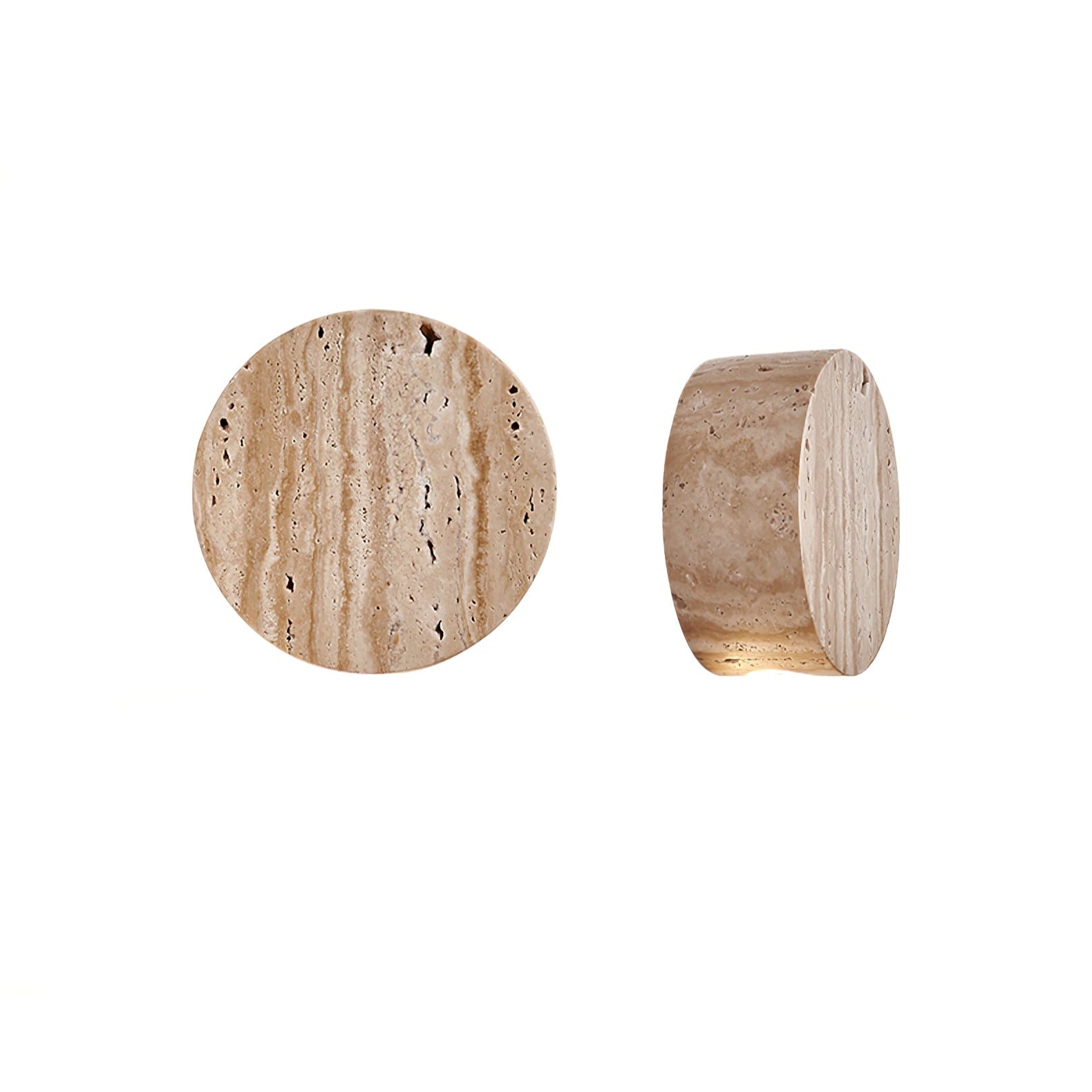 Caelan Travertine Wall Sconce - Neutral Decor